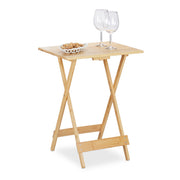 Klapptisch Bambus Hellbraun von Relaxdays