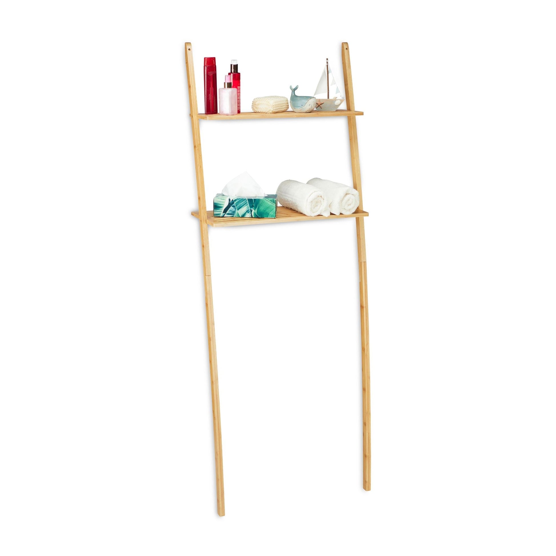 Waschmaschinenregal Bambus Hellbraun von Relaxdays