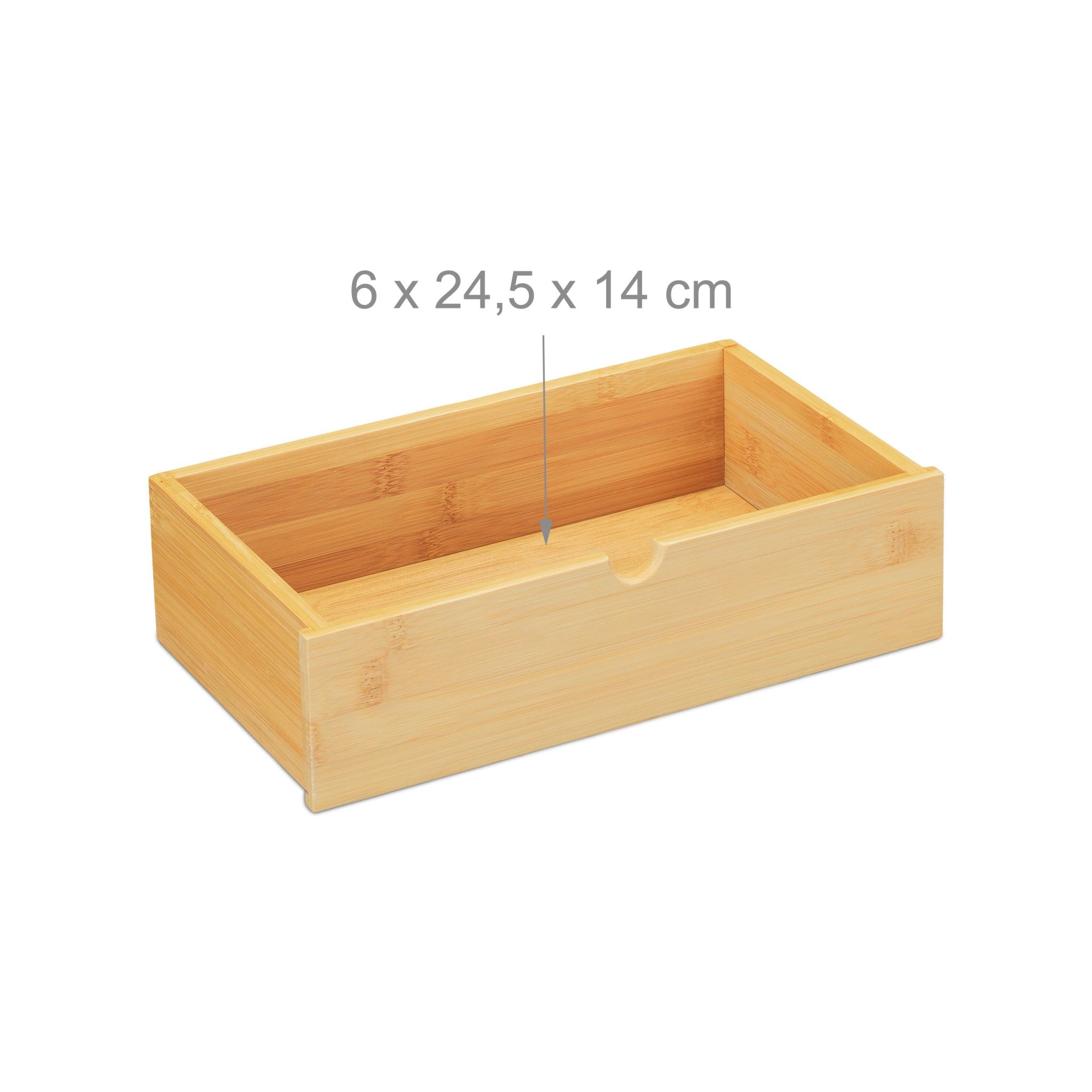 Schreibtisch Organizer Bambus Hellbraun von Relaxdays