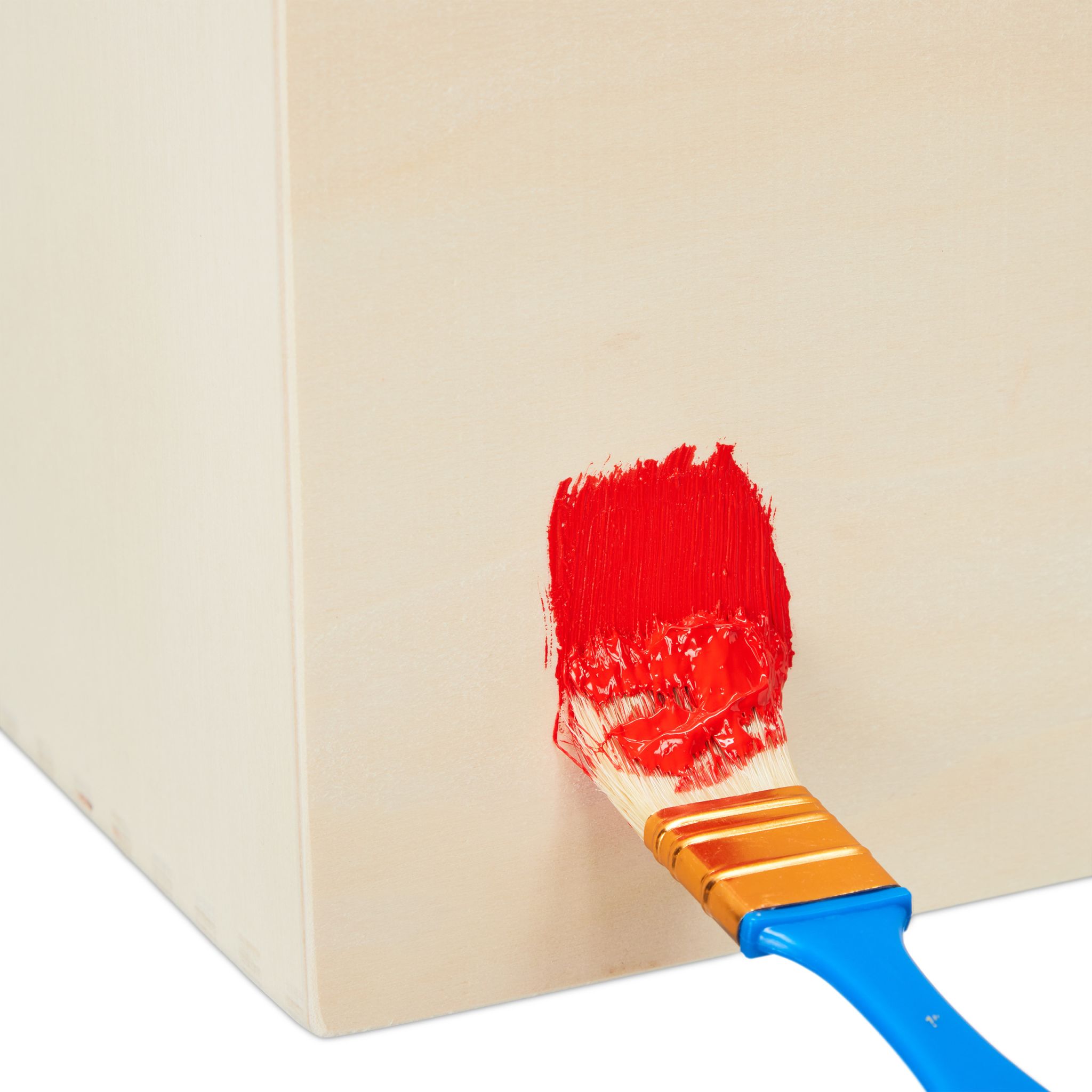 Schubladenbox Holz Creme von Relaxdays
