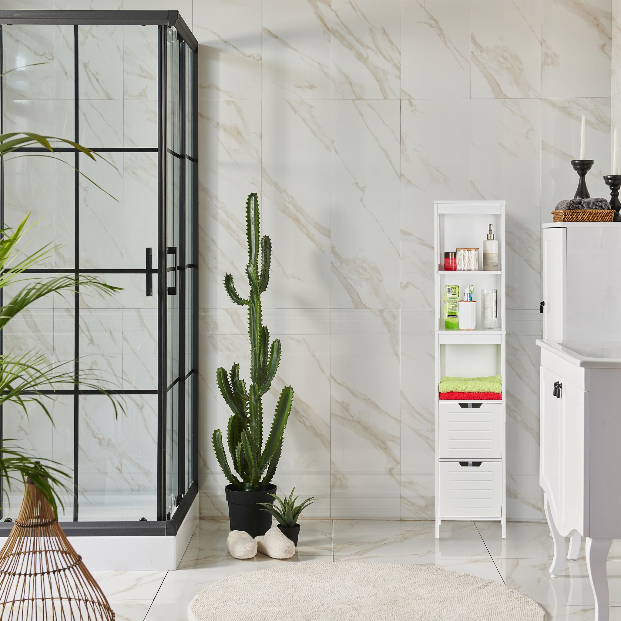 Badezimmerschrank Weiss von Relaxdays