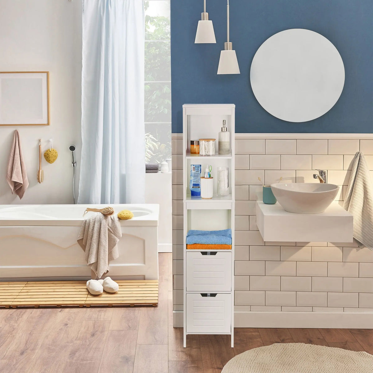 Badezimmerschrank Weiss von Relaxdays