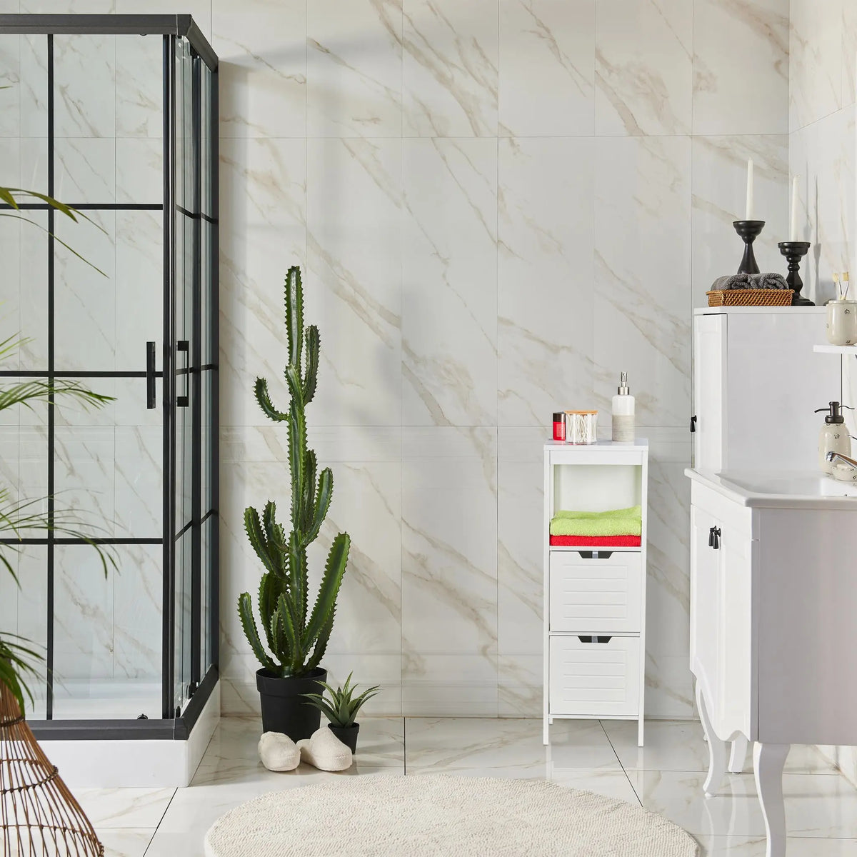Badezimmerschrank Weiss von Relaxdays