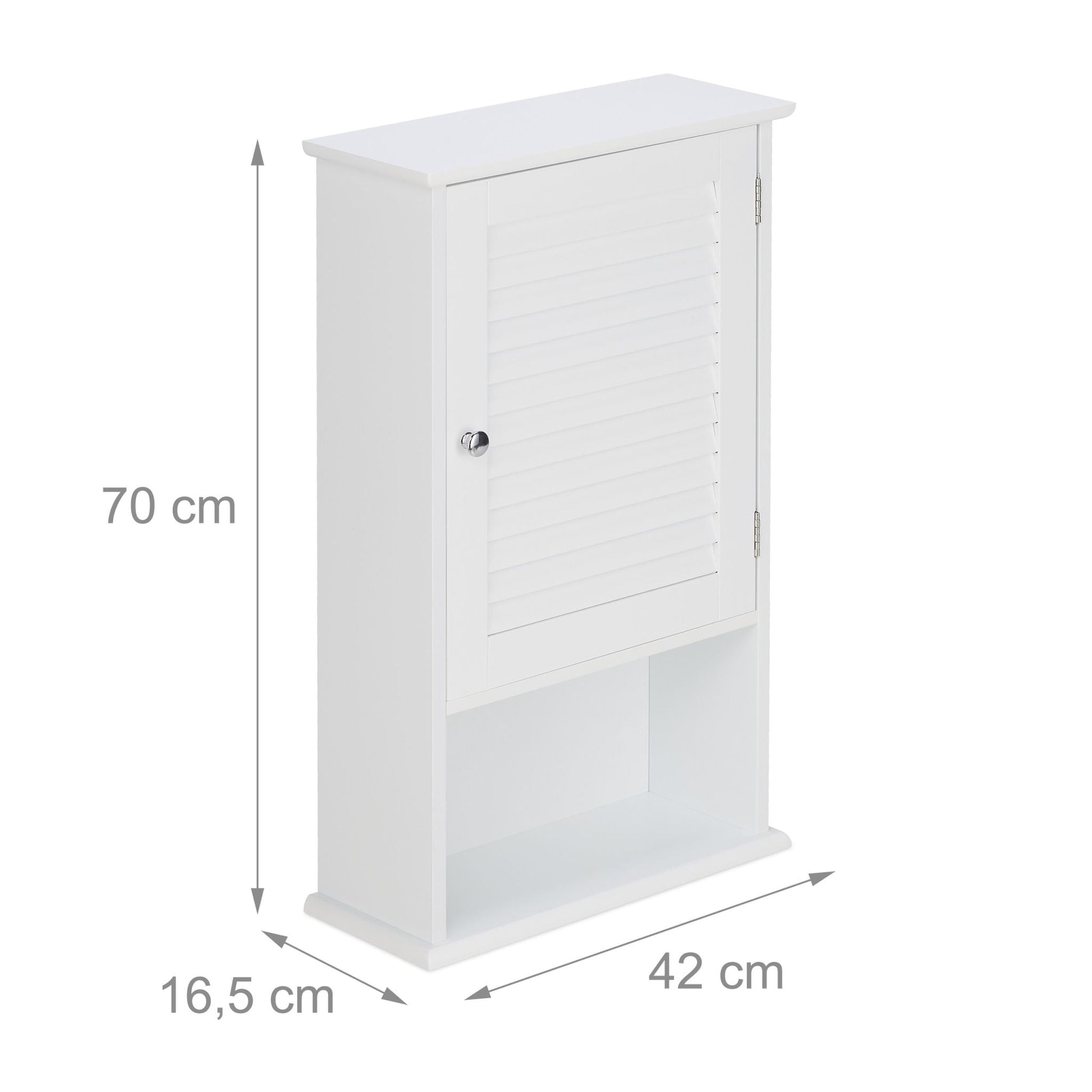Badschrank mit geringer Tiefe Weiss von Relaxdays