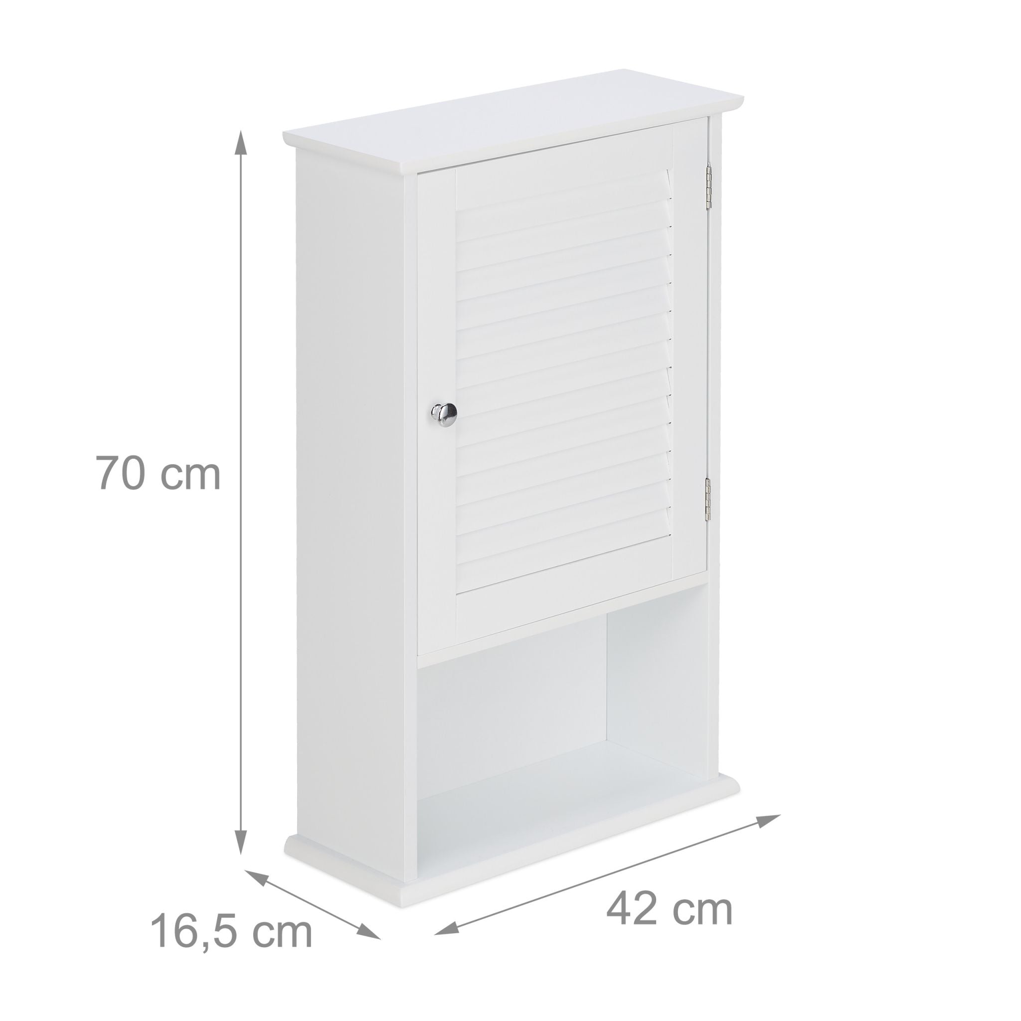 Badschrank mit geringer Tiefe Weiss von Relaxdays