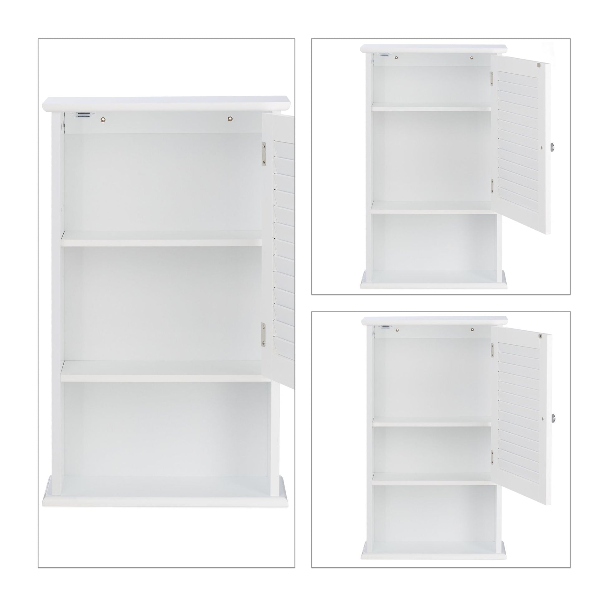 Badschrank mit geringer Tiefe Weiss von Relaxdays