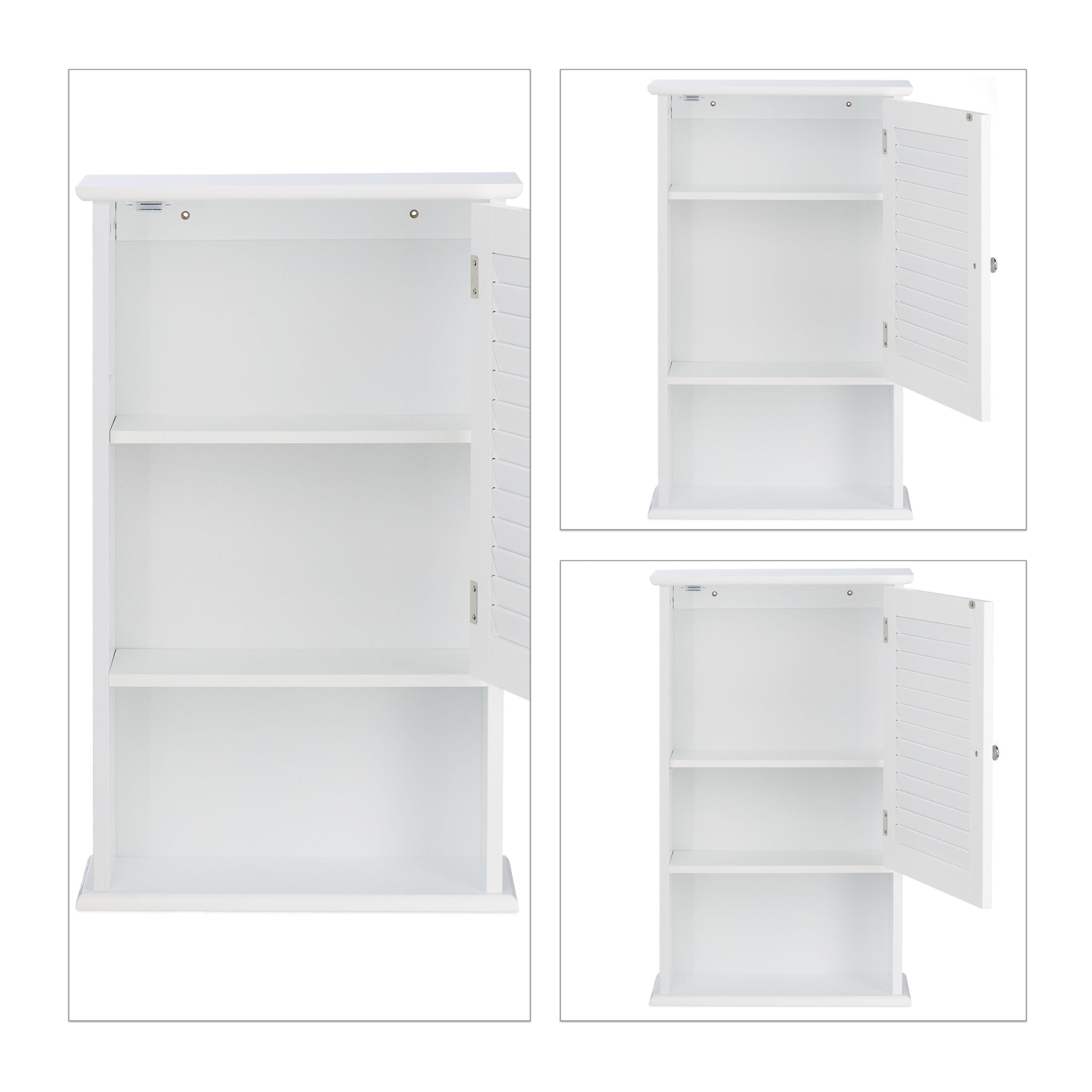 Badschrank mit geringer Tiefe Weiss von Relaxdays