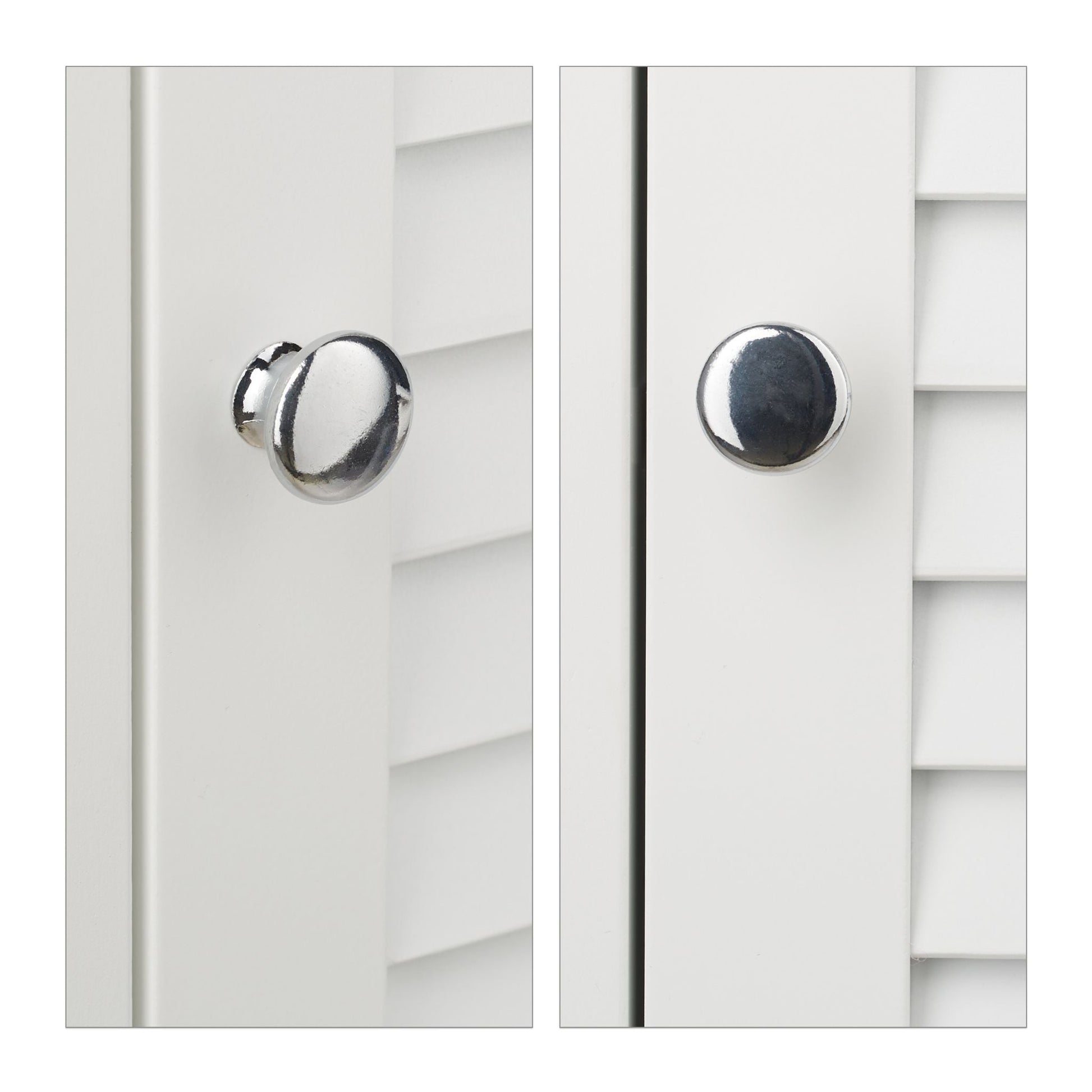 Badschrank mit 3 Fächern Weiss von Relaxdays