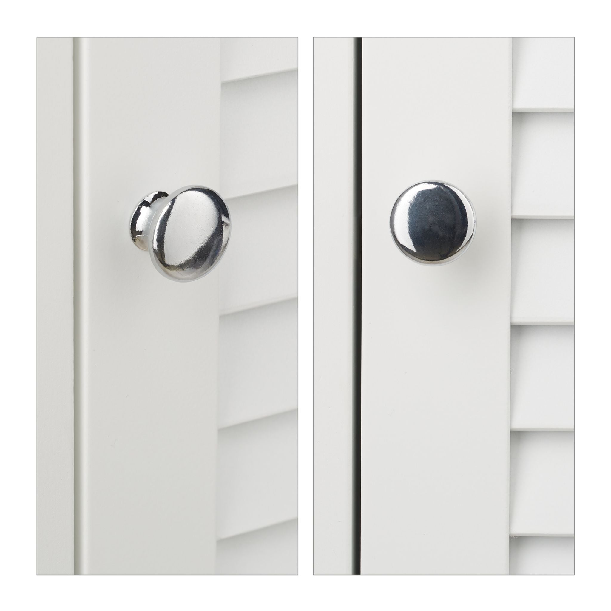 Badschrank mit 3 Fächern Weiss von Relaxdays