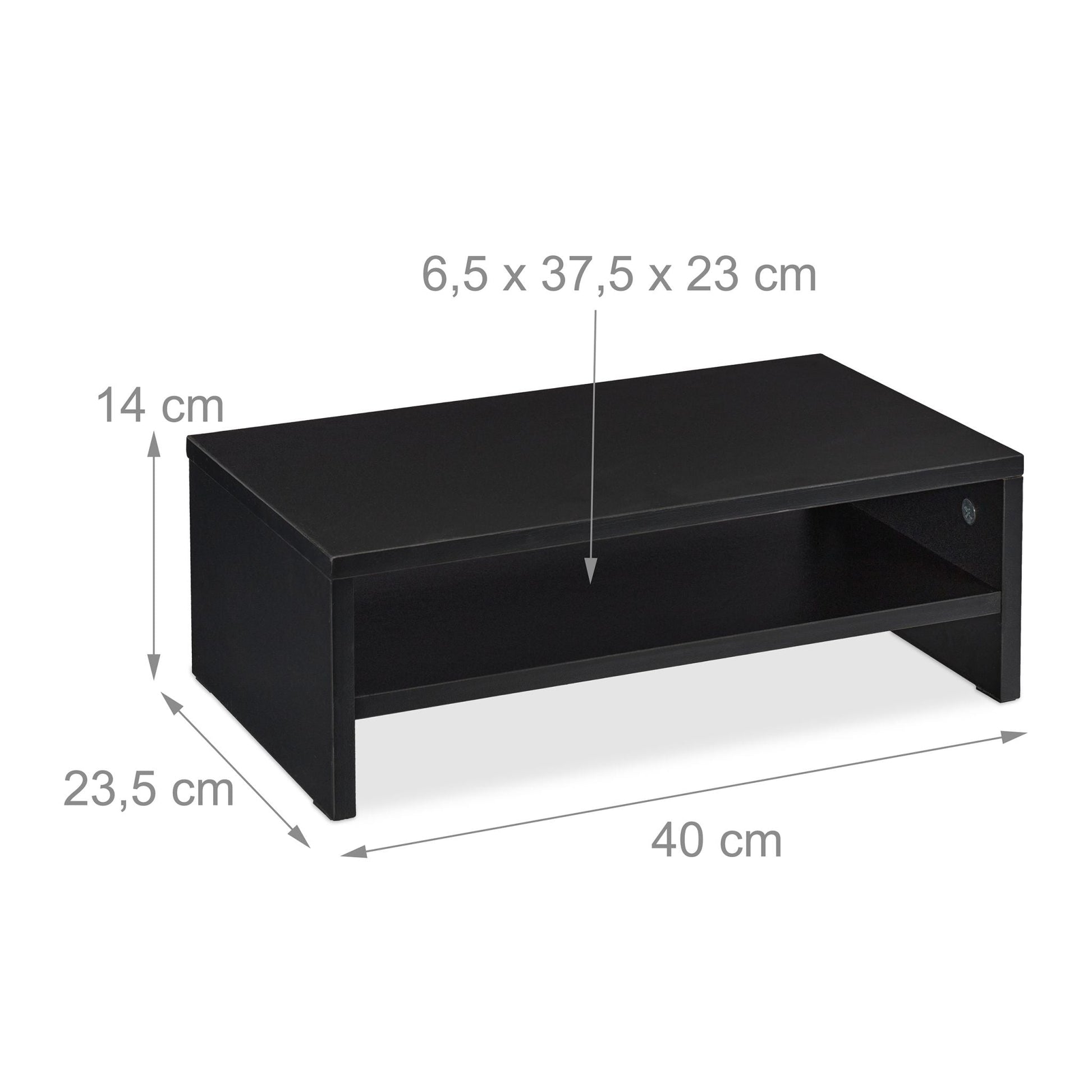 Monitorständer Schwarz von Relaxdays