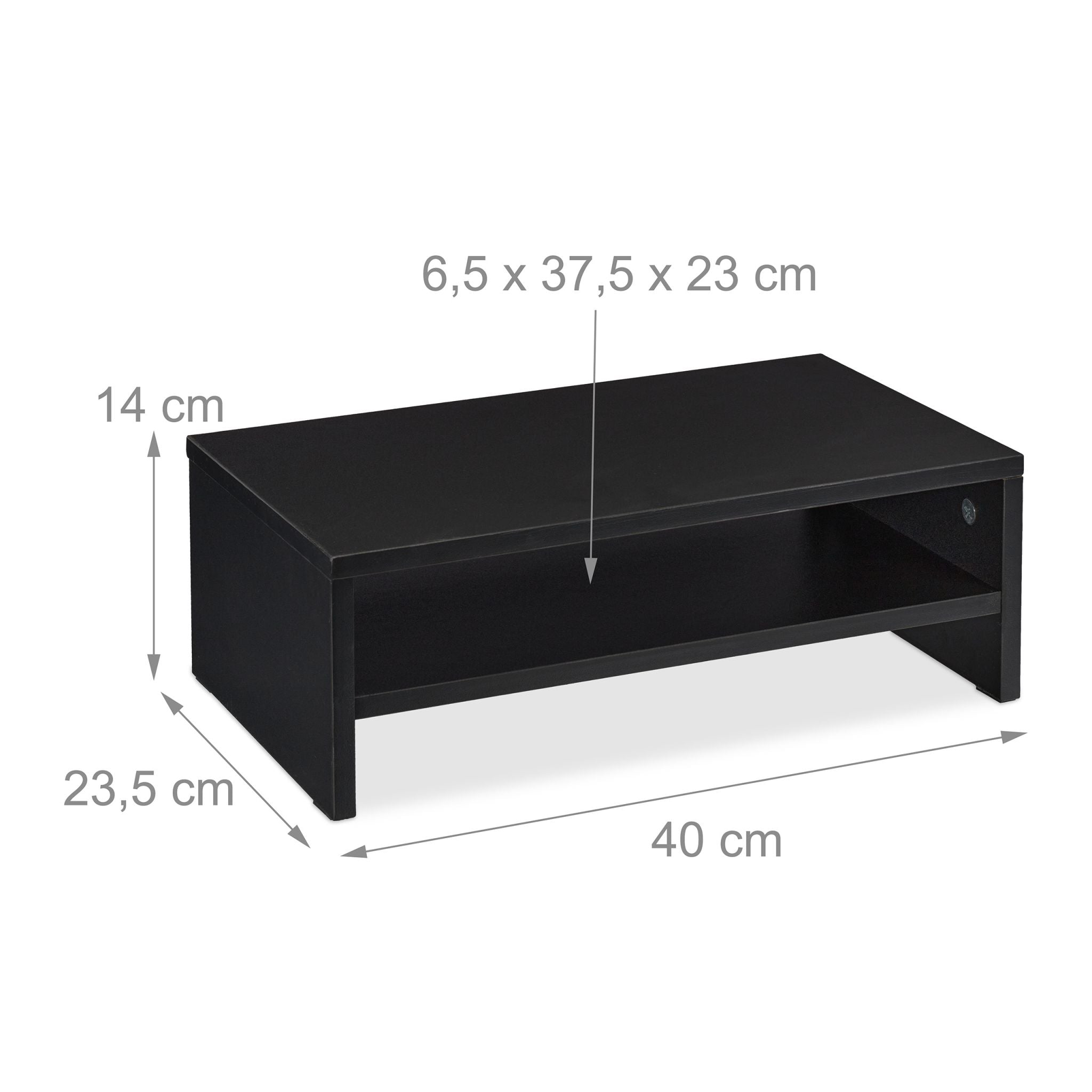 Monitorständer Schwarz von Relaxdays
