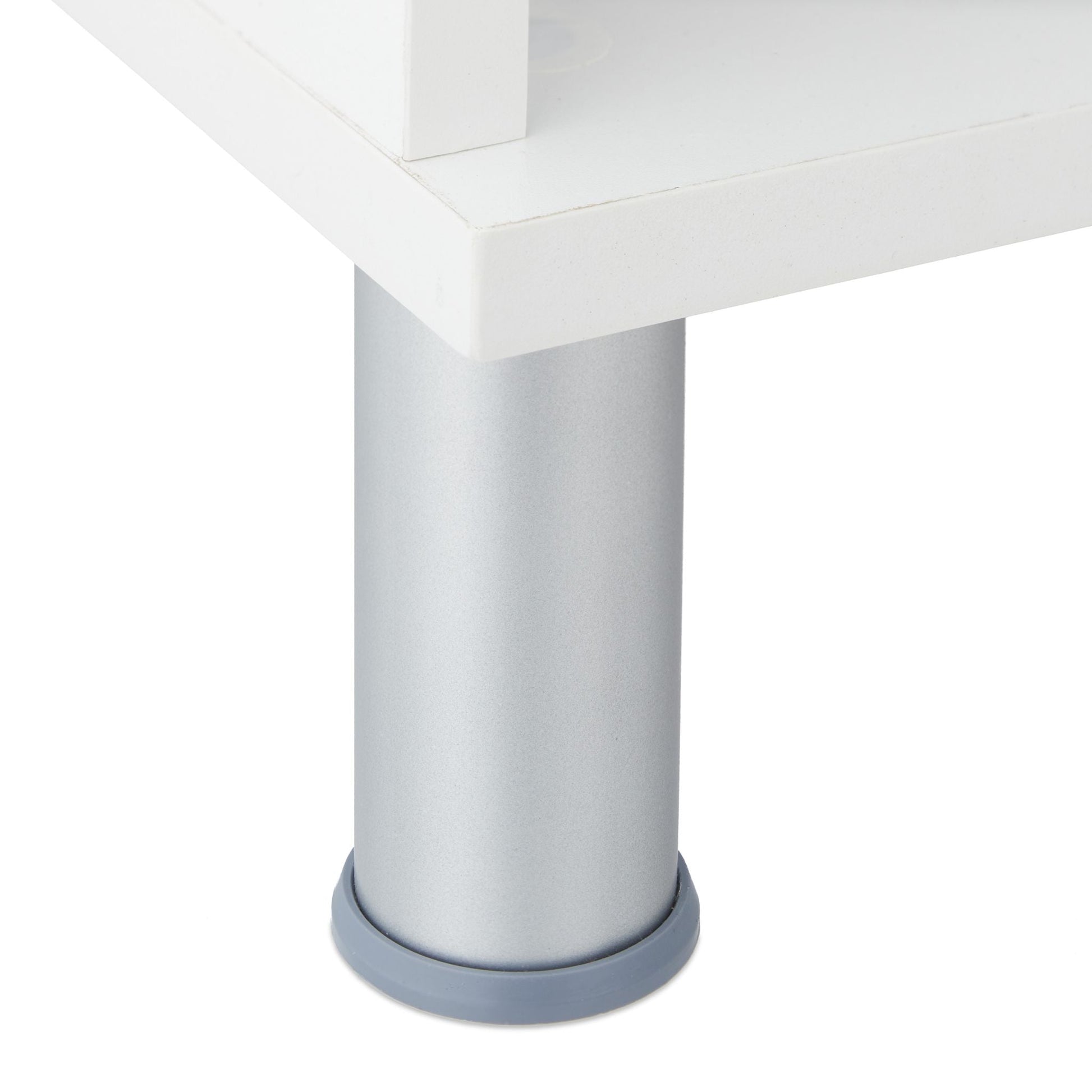 Waschbeckenunterschrank Weiss-Silber von Relaxdays