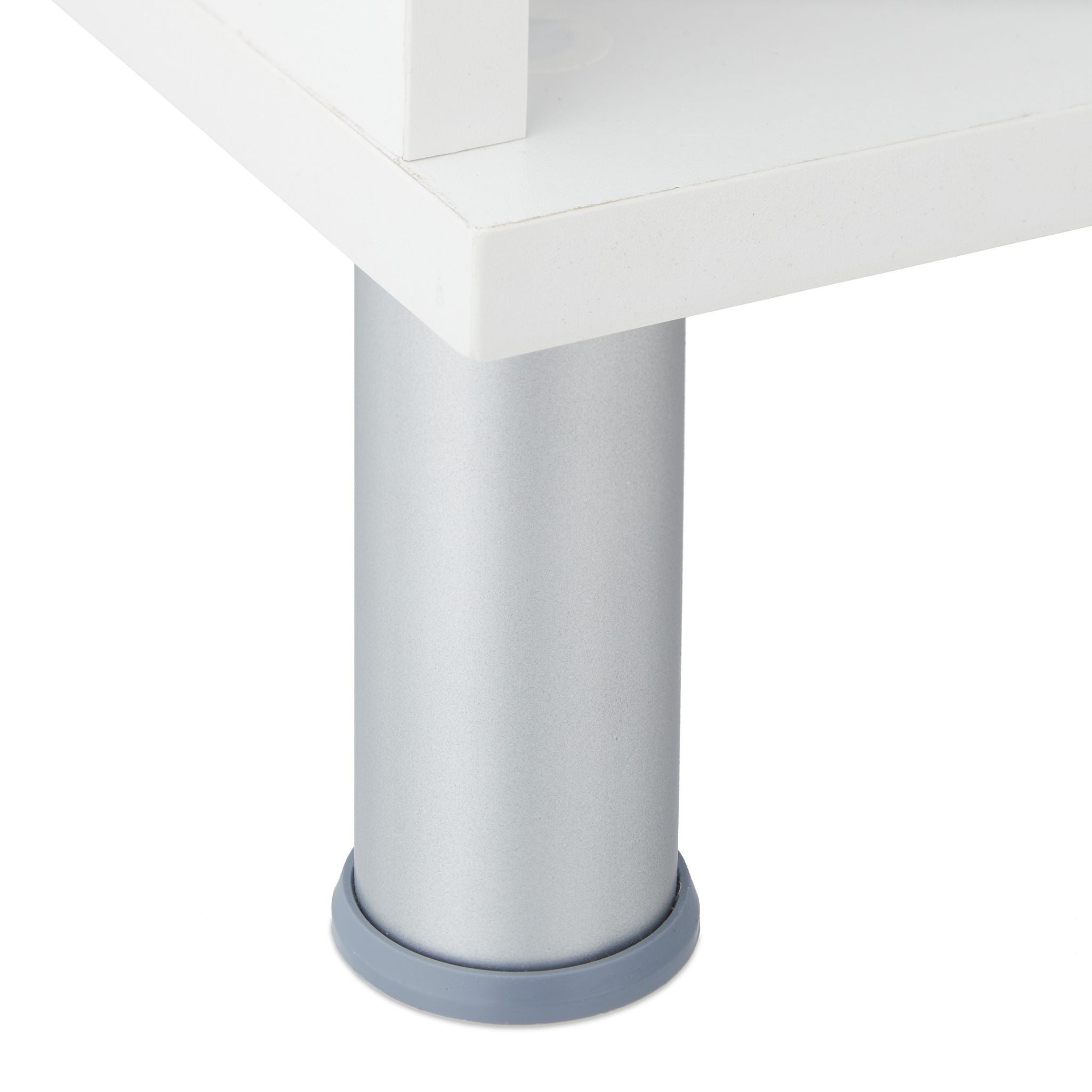 Waschbeckenunterschrank Weiss-Silber von Relaxdays