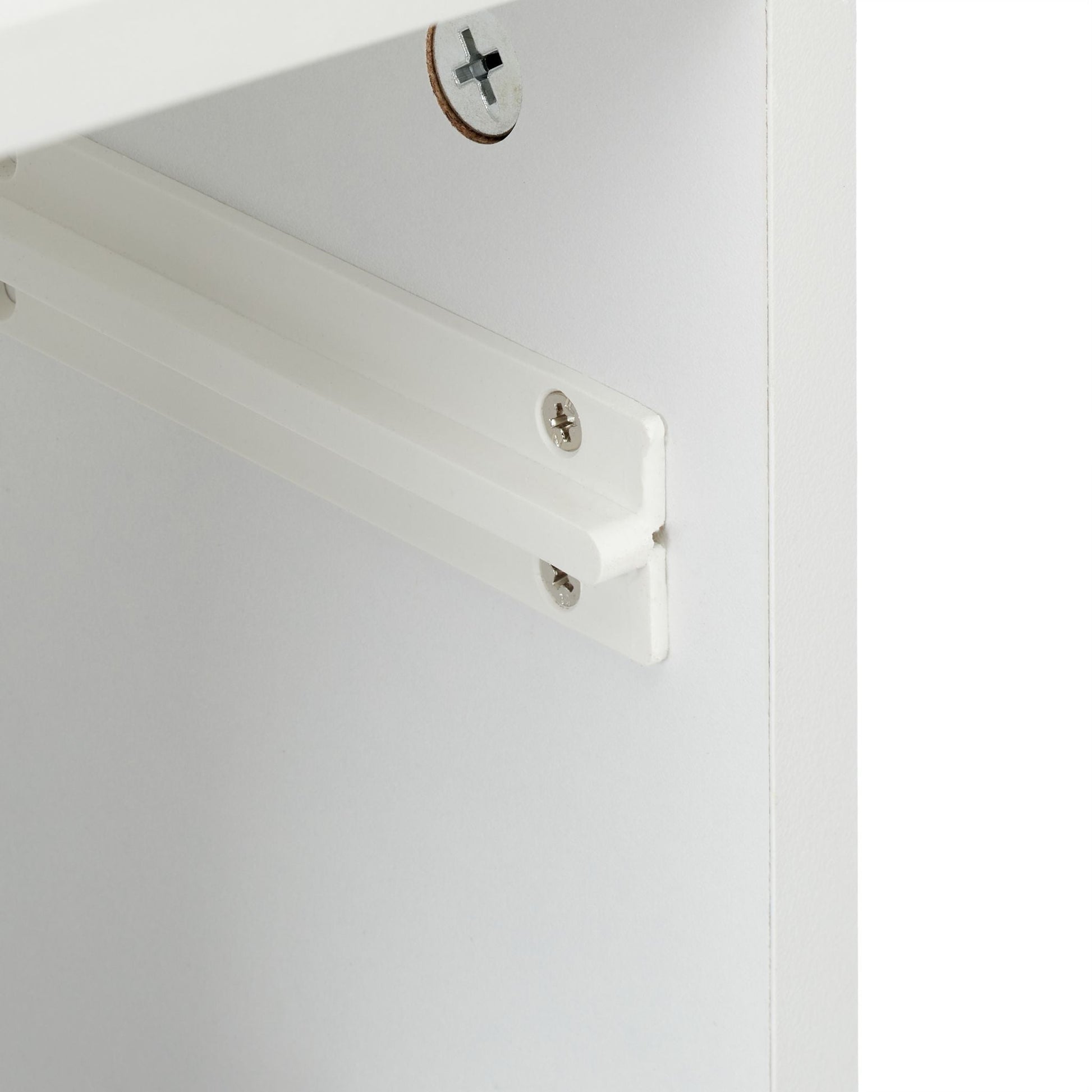 Nachttisch mit Schublade Weiss von Relaxdays