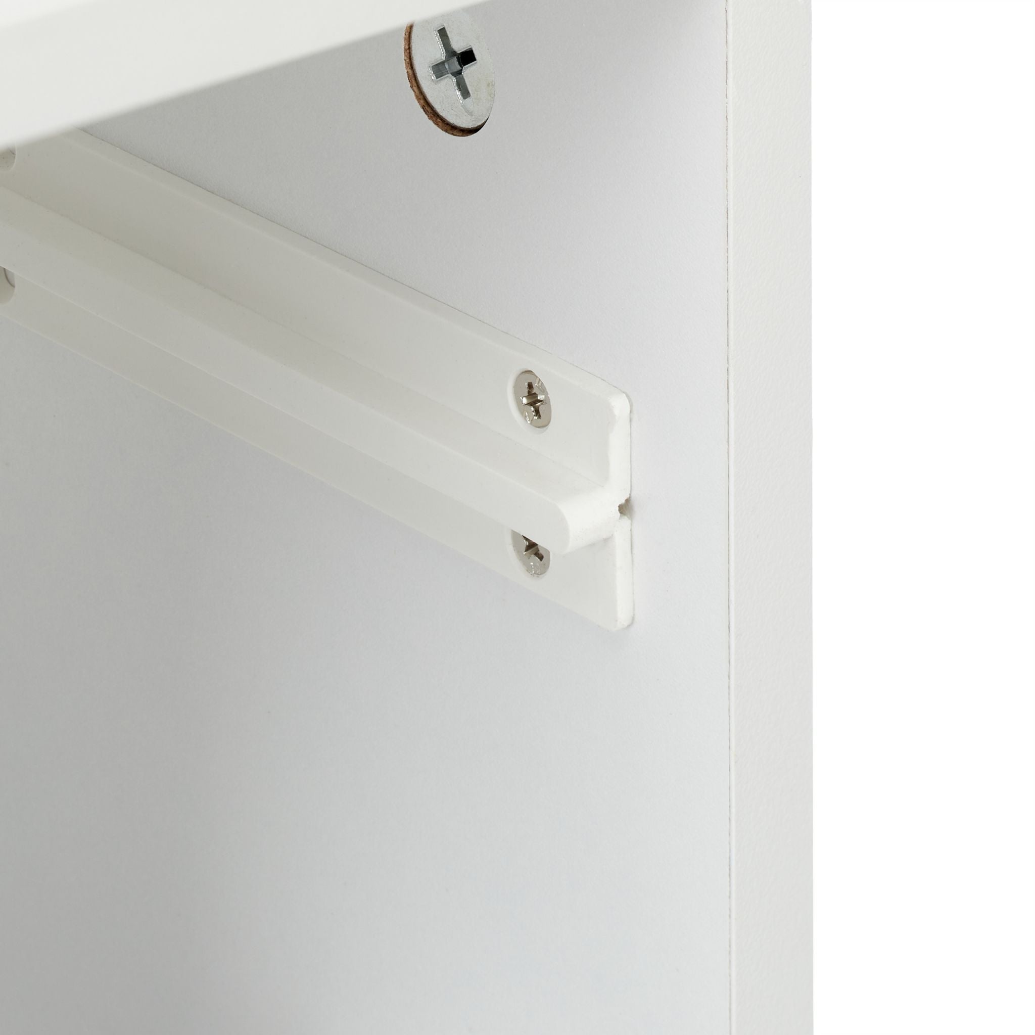 Nachttisch mit Schublade Weiss von Relaxdays