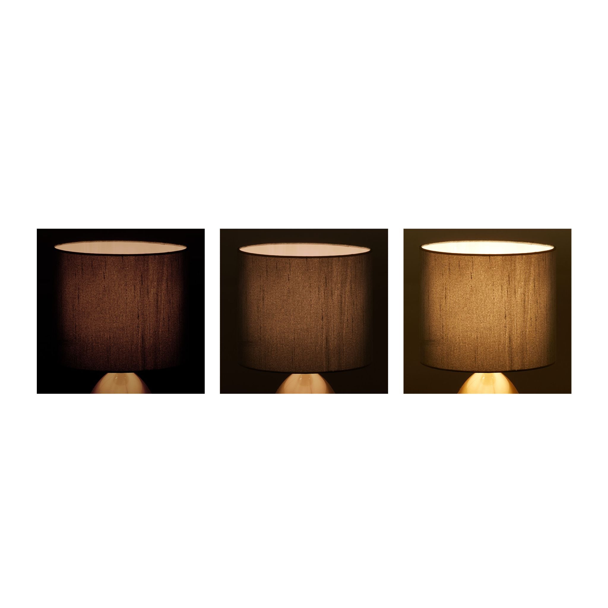 Nachttischlampe Touch messing Dunkelgrün-Gold von Relaxdays