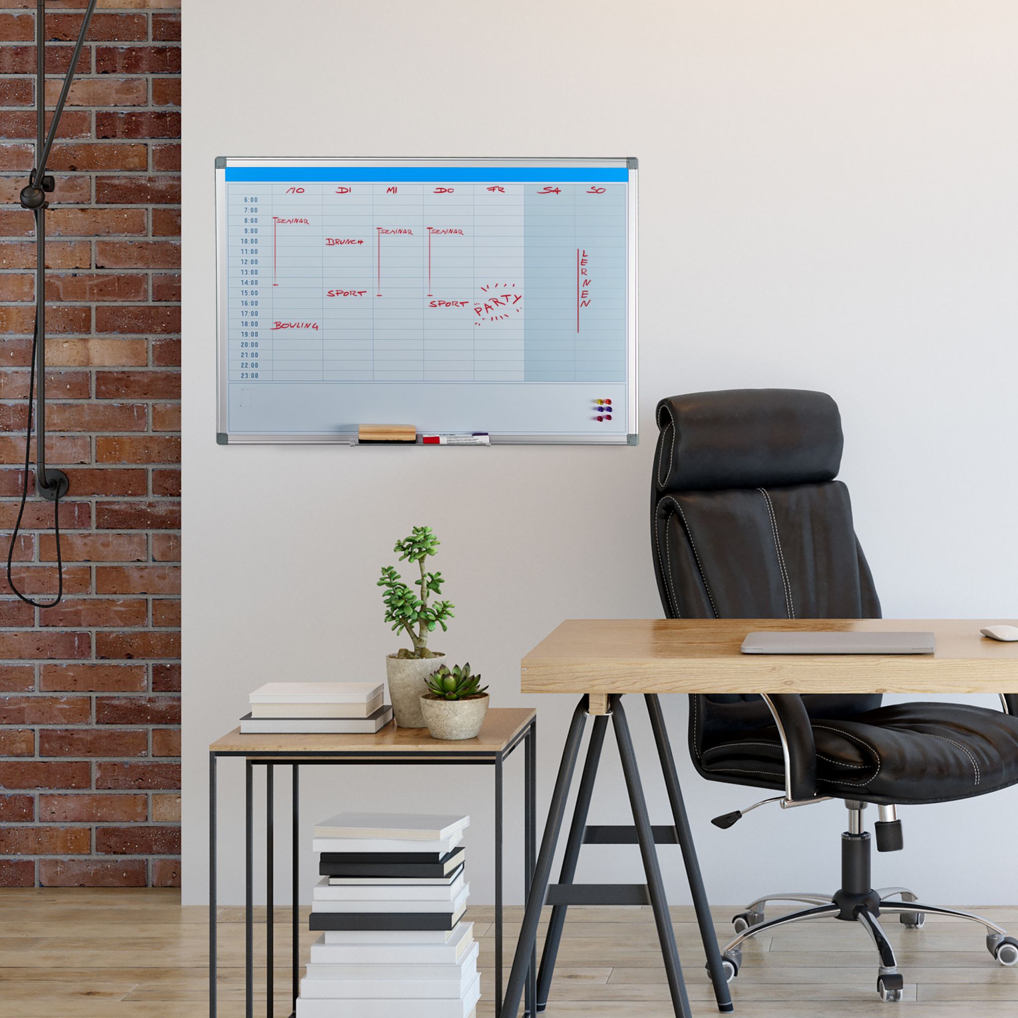 Whiteboard Planer Weiss