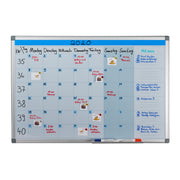 Whiteboard Planer Weiss von Relaxdays