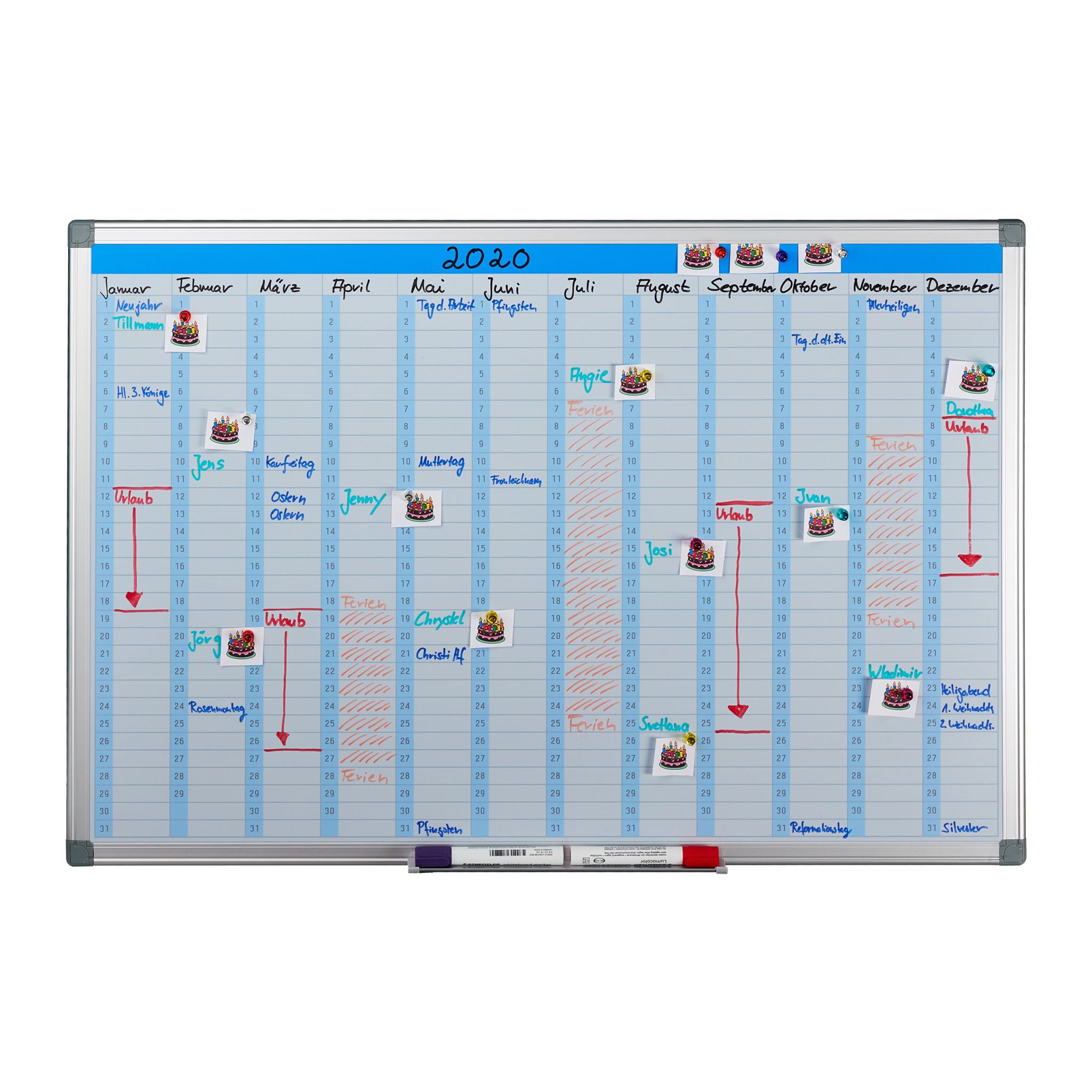 Whiteboard Planer Weiss
