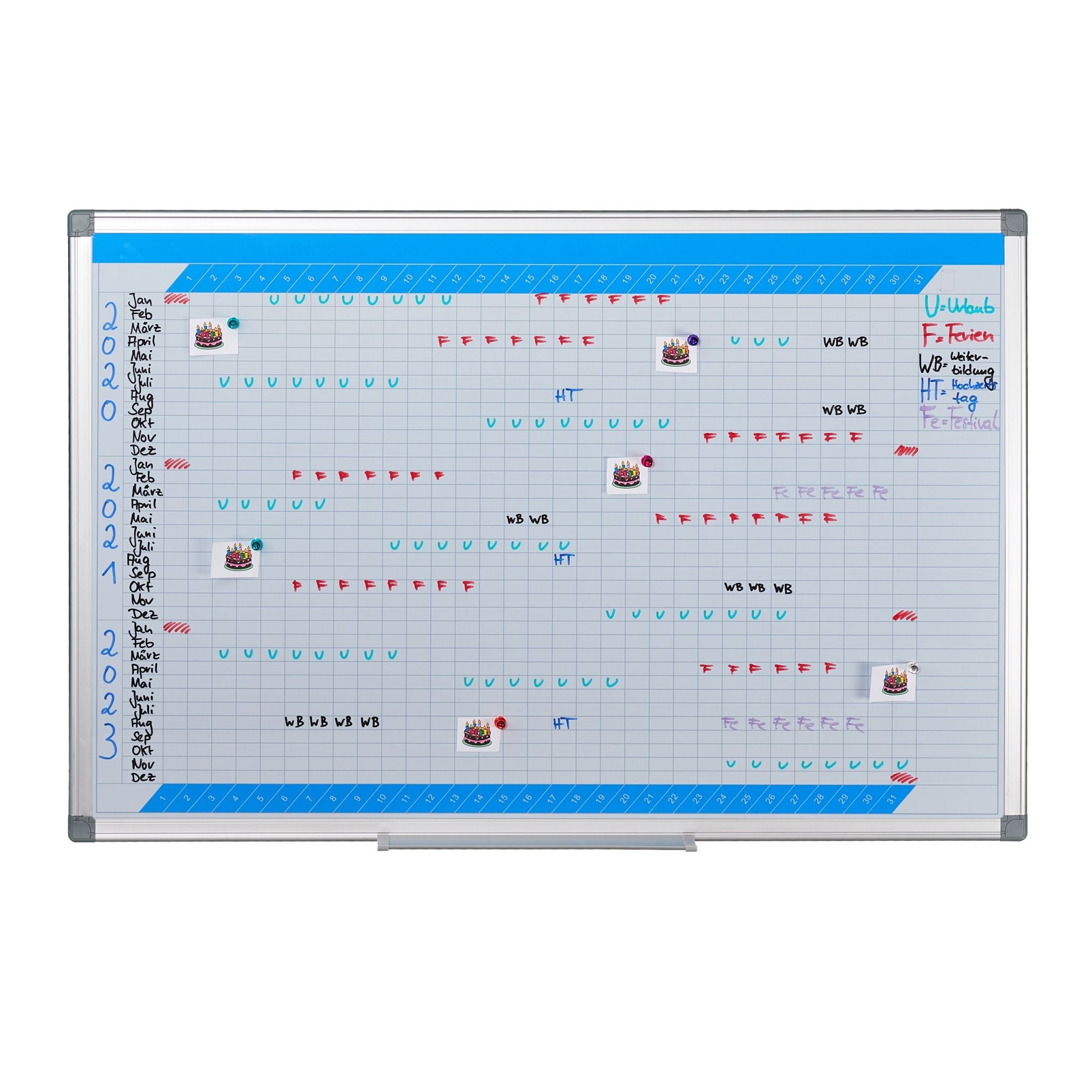 Whiteboard Planer Weiss