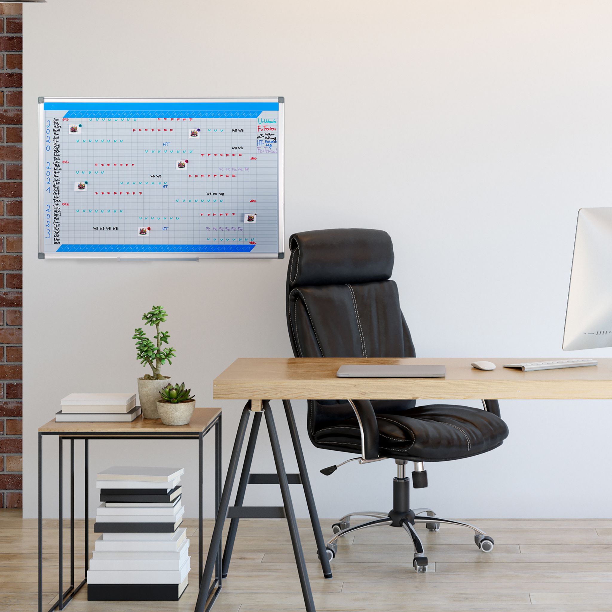 Whiteboard Planer Weiss