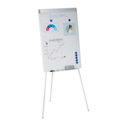 Flipchart Whiteboard Weiss-Silber