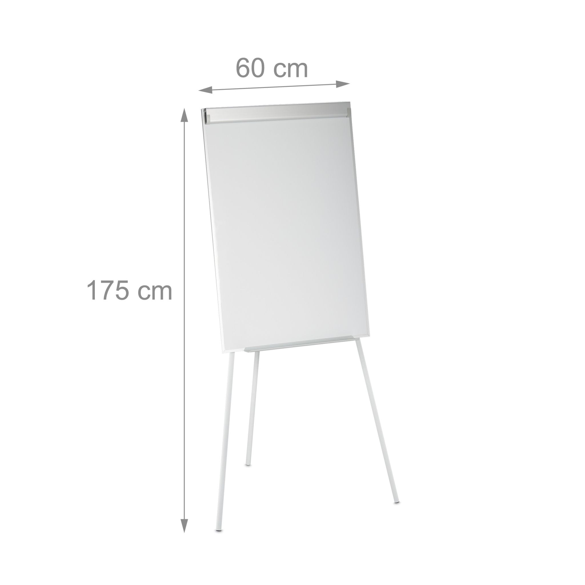 Flipchart Whiteboard Weiss-Silber