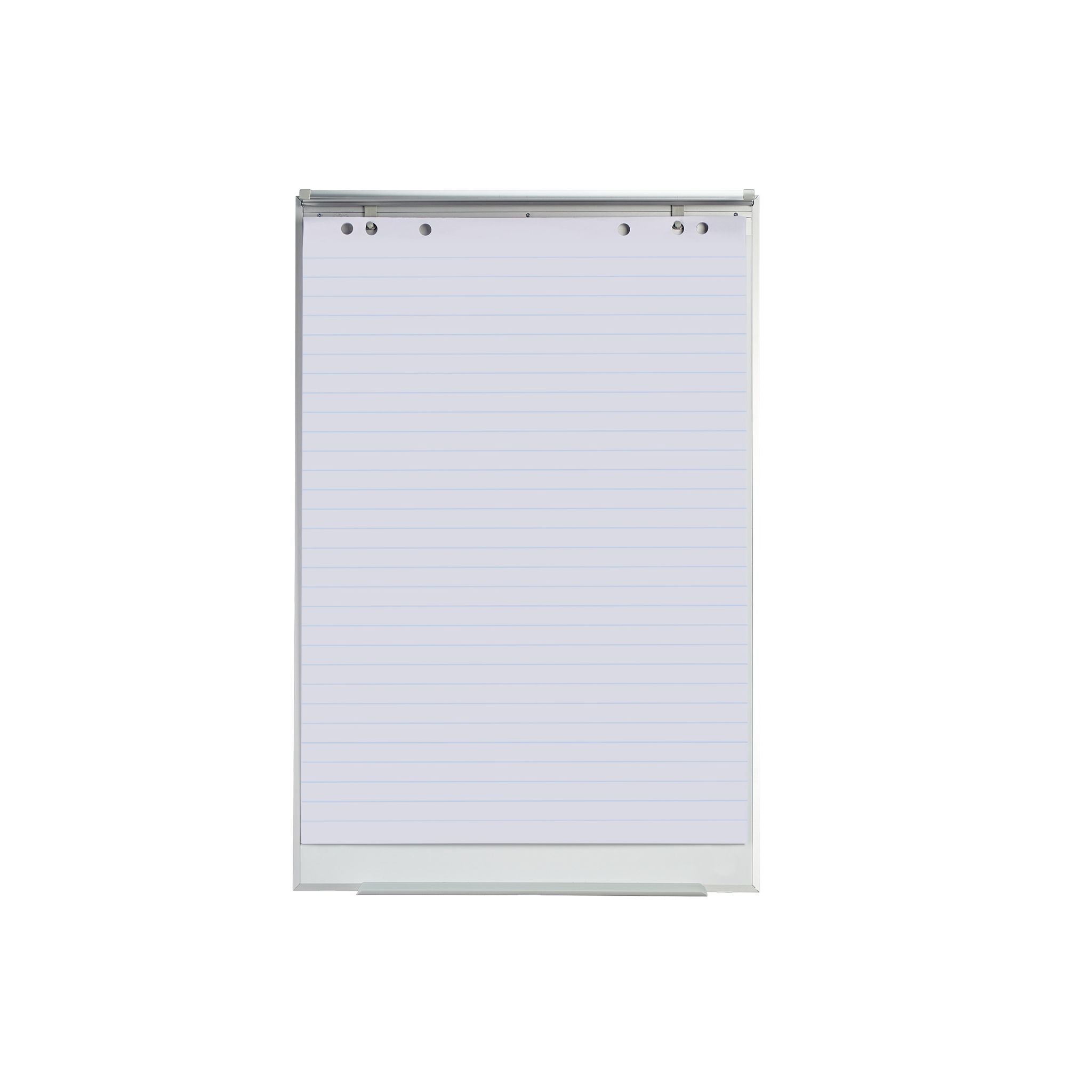 Flipchart Papier 50 Blatt Weiss-Silber von Relaxdays