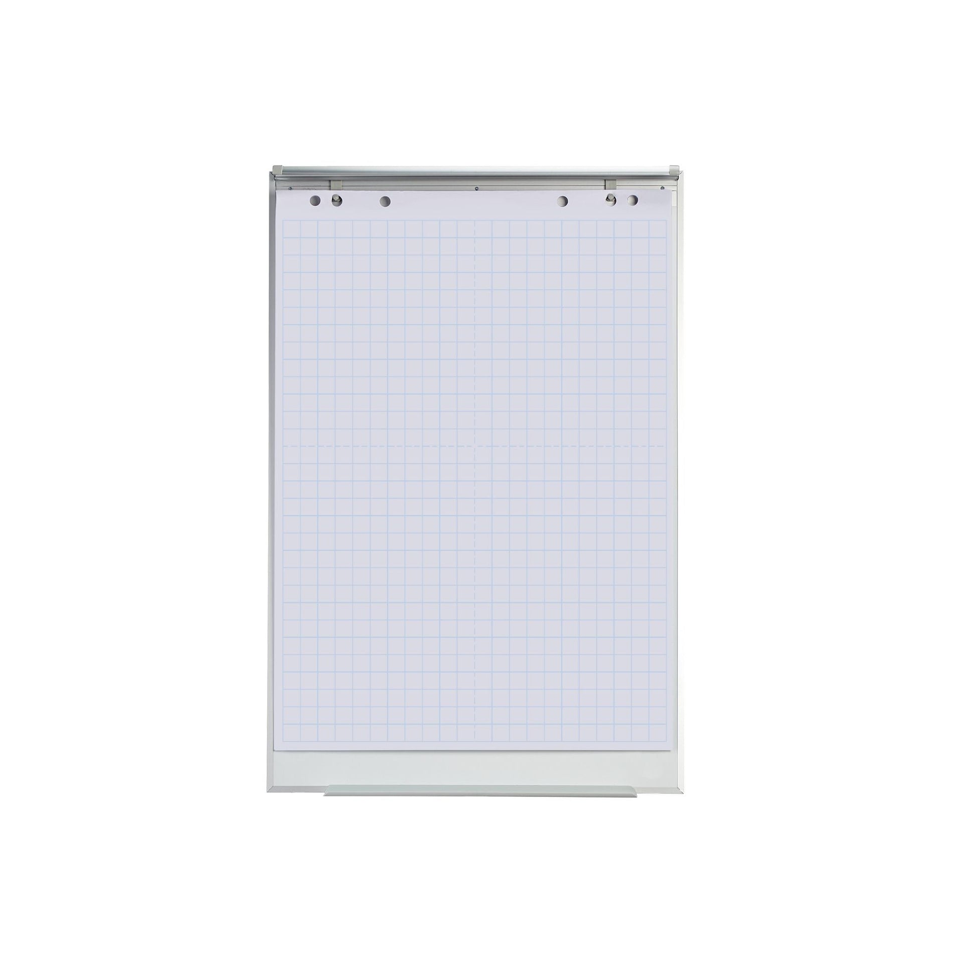 Flipchart Papier 50 Blatt Weiss-Silber von Relaxdays