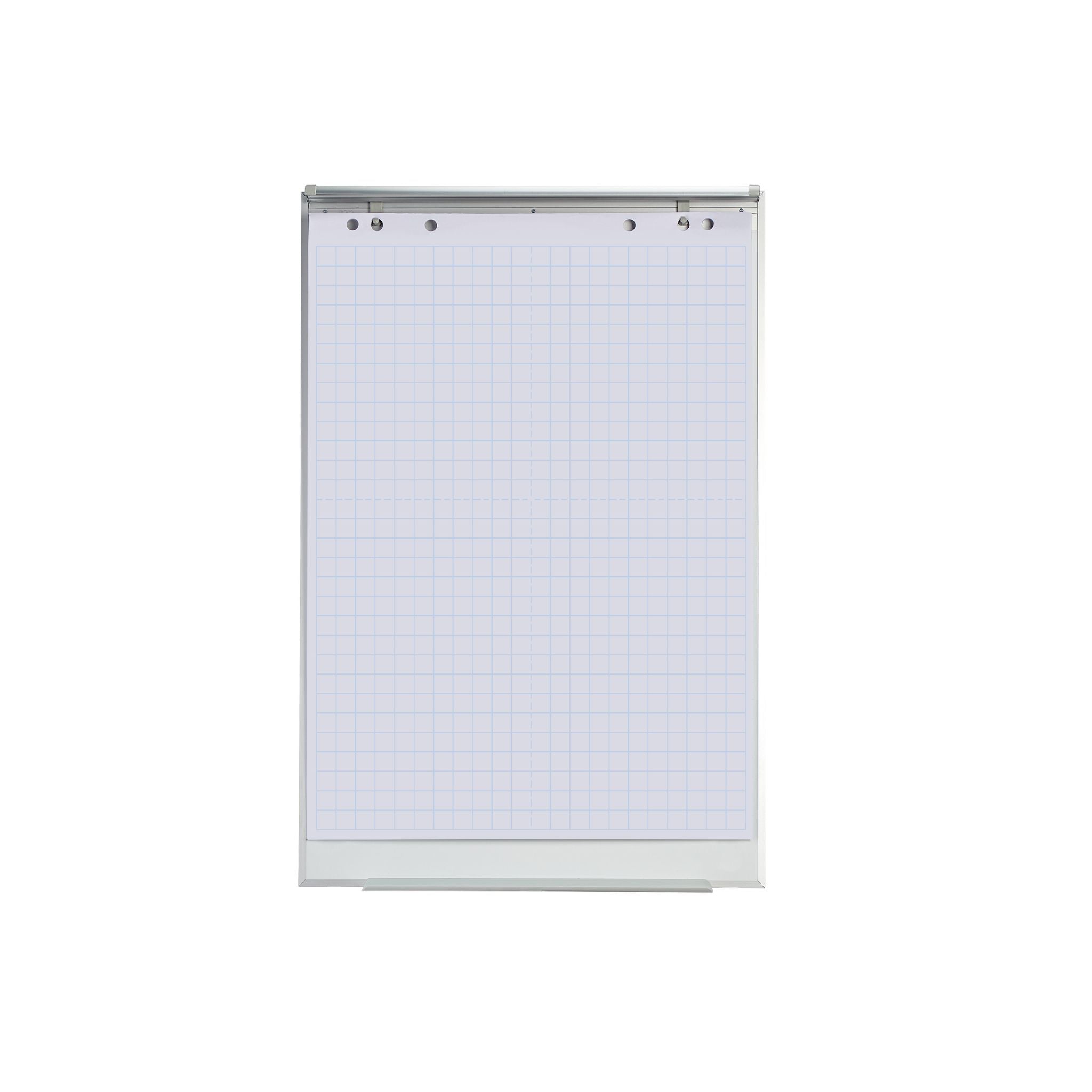 Flipchart Papier 50 Blatt Weiss-Silber von Relaxdays