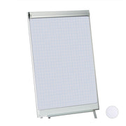 Flipchart Papier 50 Blatt Weiss-Silber von Relaxdays