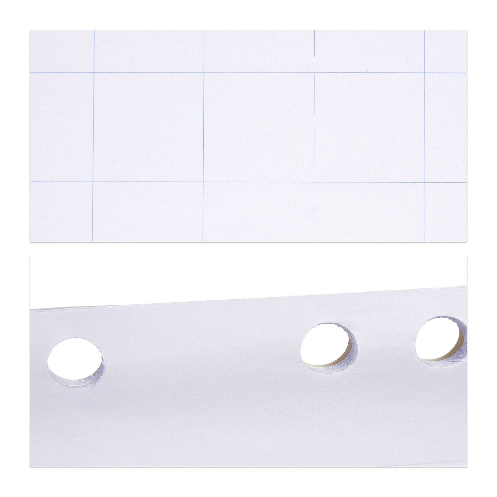 Flipchart Papier 50 Blatt Weiss-Silber von Relaxdays
