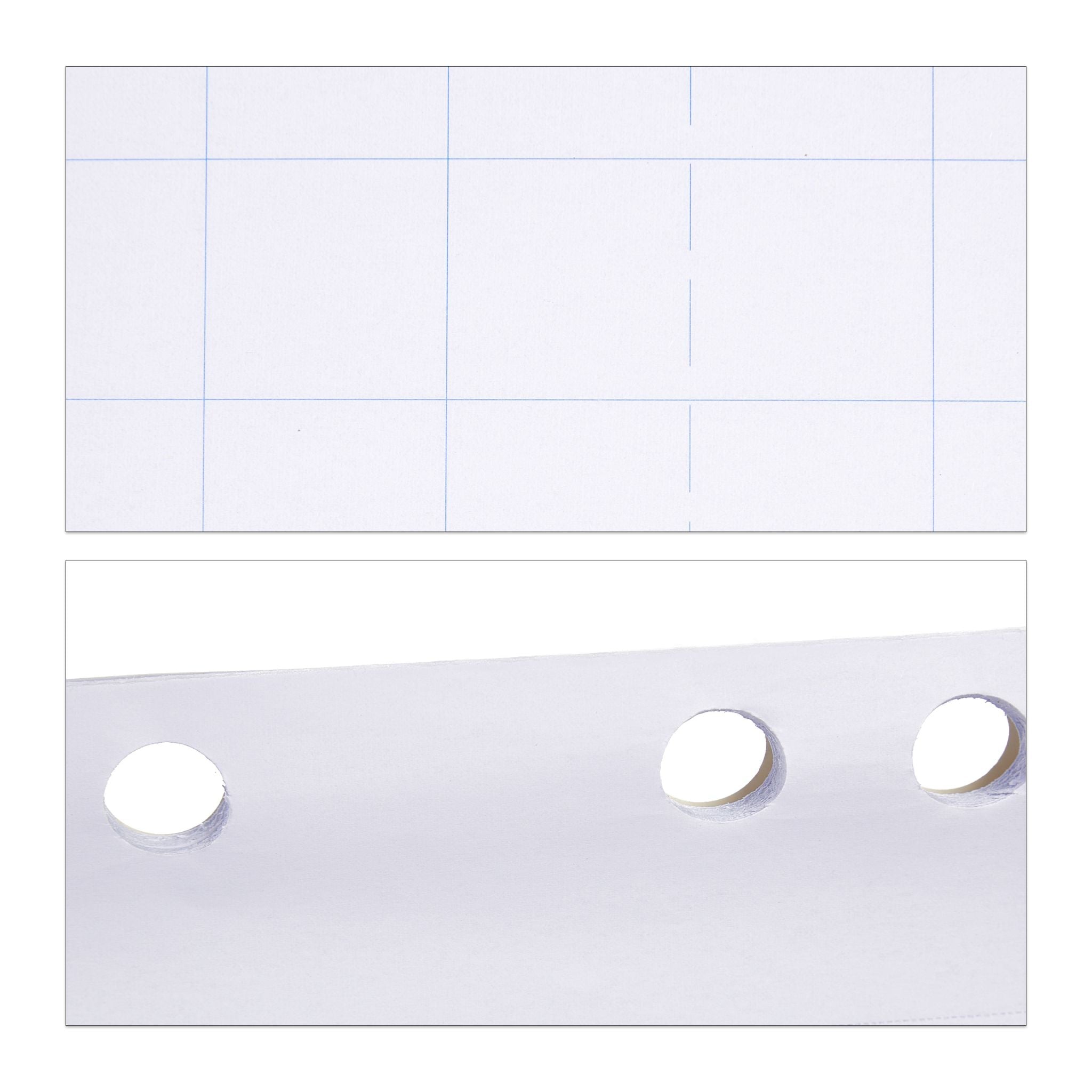 Flipchart Papier 50 Blatt Weiss-Silber von Relaxdays
