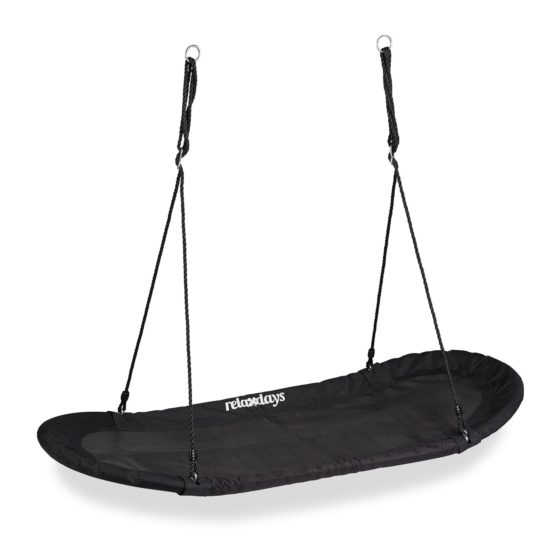 Nestschaukel XXL schwarz Schwarz von Relaxdays