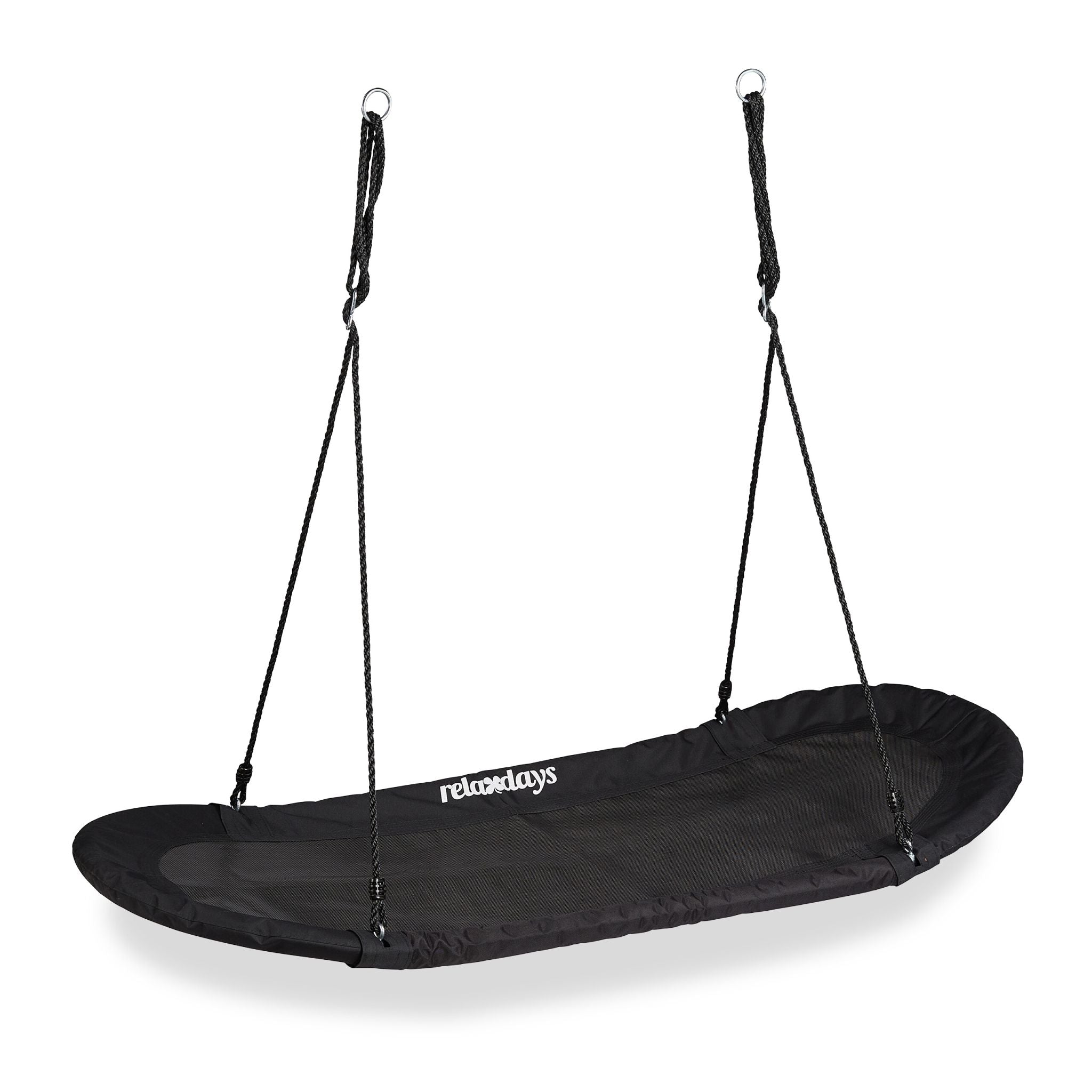 Nestschaukel XXL schwarz Schwarz von Relaxdays