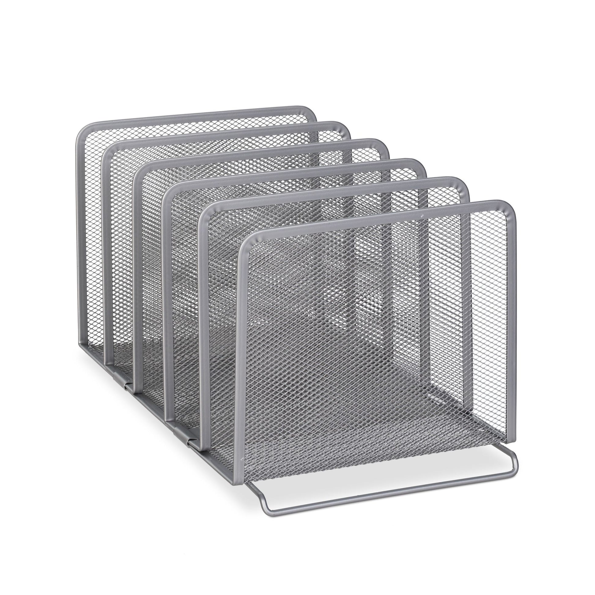 Katalogsammler mit 5 Fächern Silber von Relaxdays