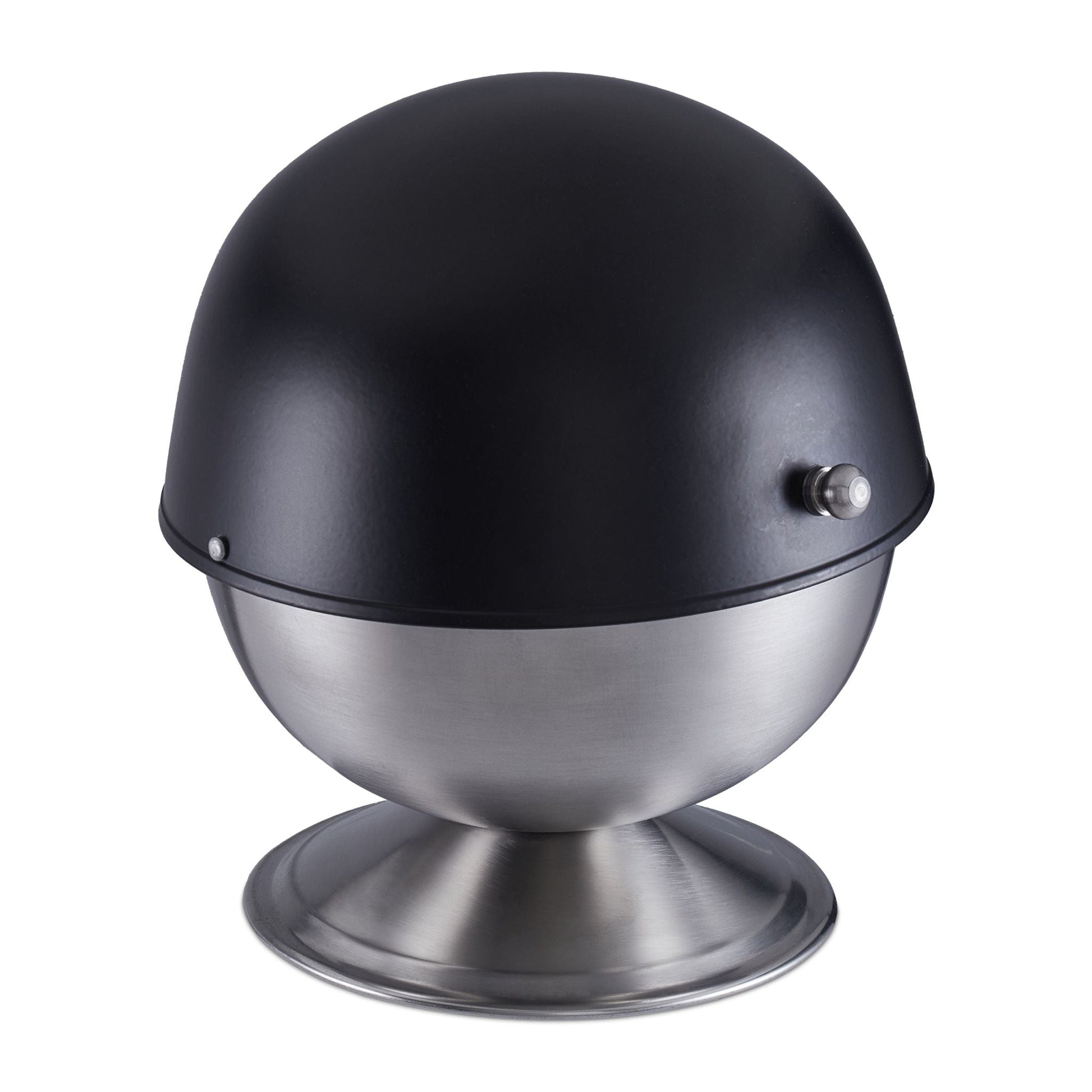 Zuckerdose Edelstahl Schwarz-Silber von Relaxdays