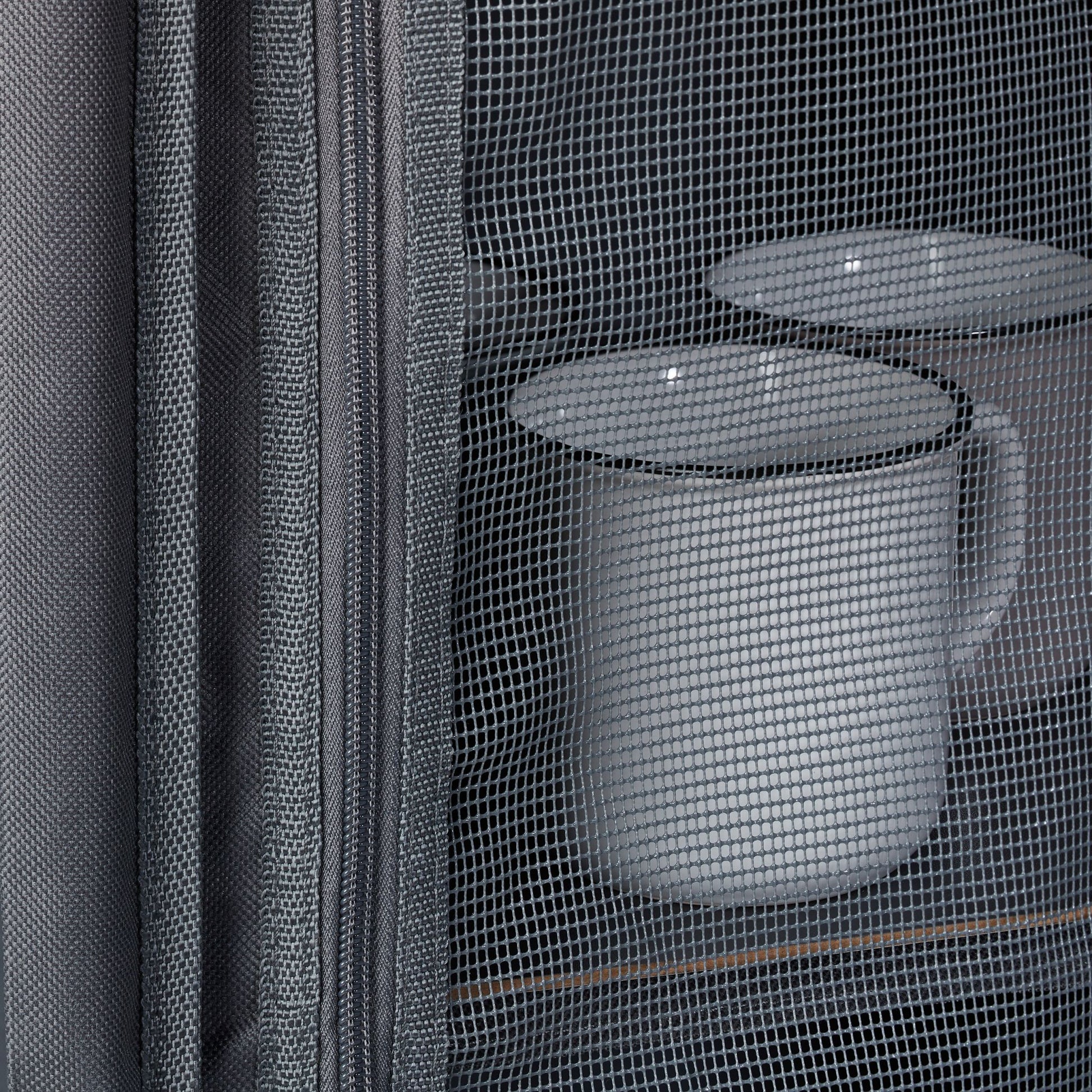 Campingschrank mit 2 Ablagen Grau von Relaxdays
