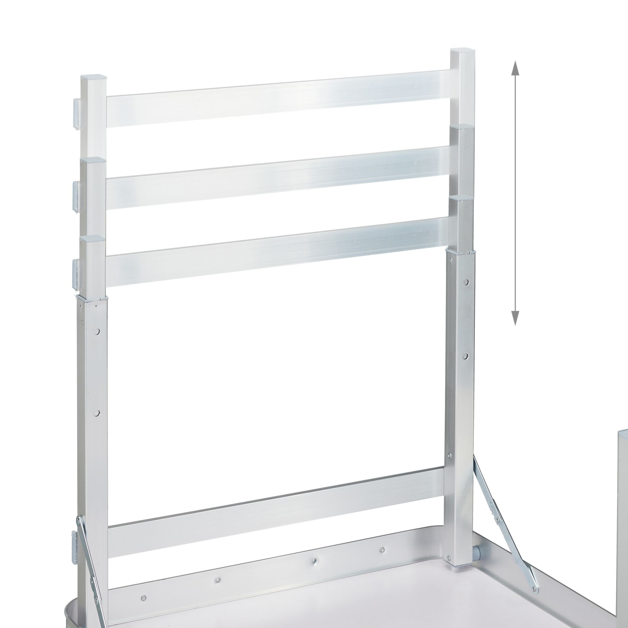 Campingtisch Set Silber-Grau von Relaxdays