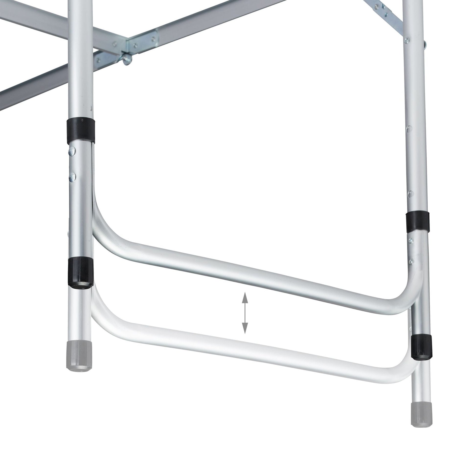 Campingtisch klappbar Silber-Grau von Relaxdays