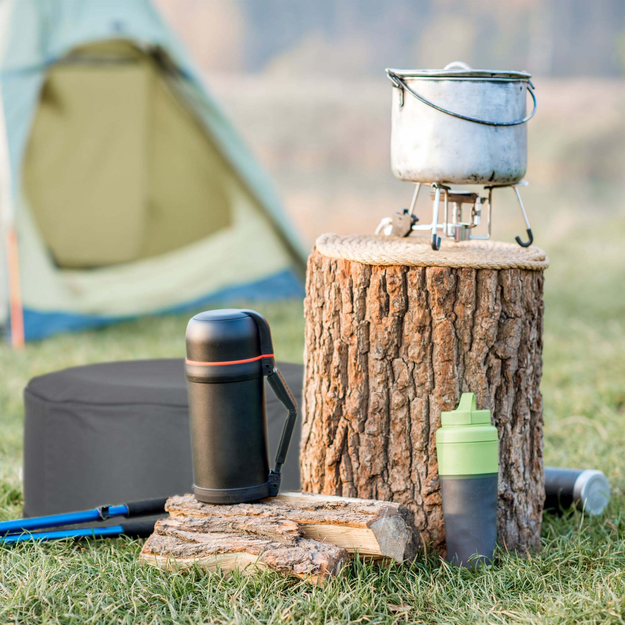 Aufblasbarer Hocker Anthrazit von Relaxdays