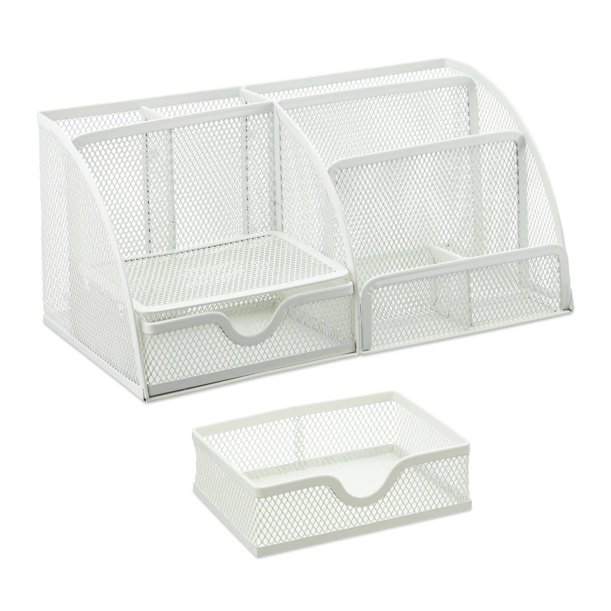 Schreibtisch Organizer Weiss Weiss von Relaxdays