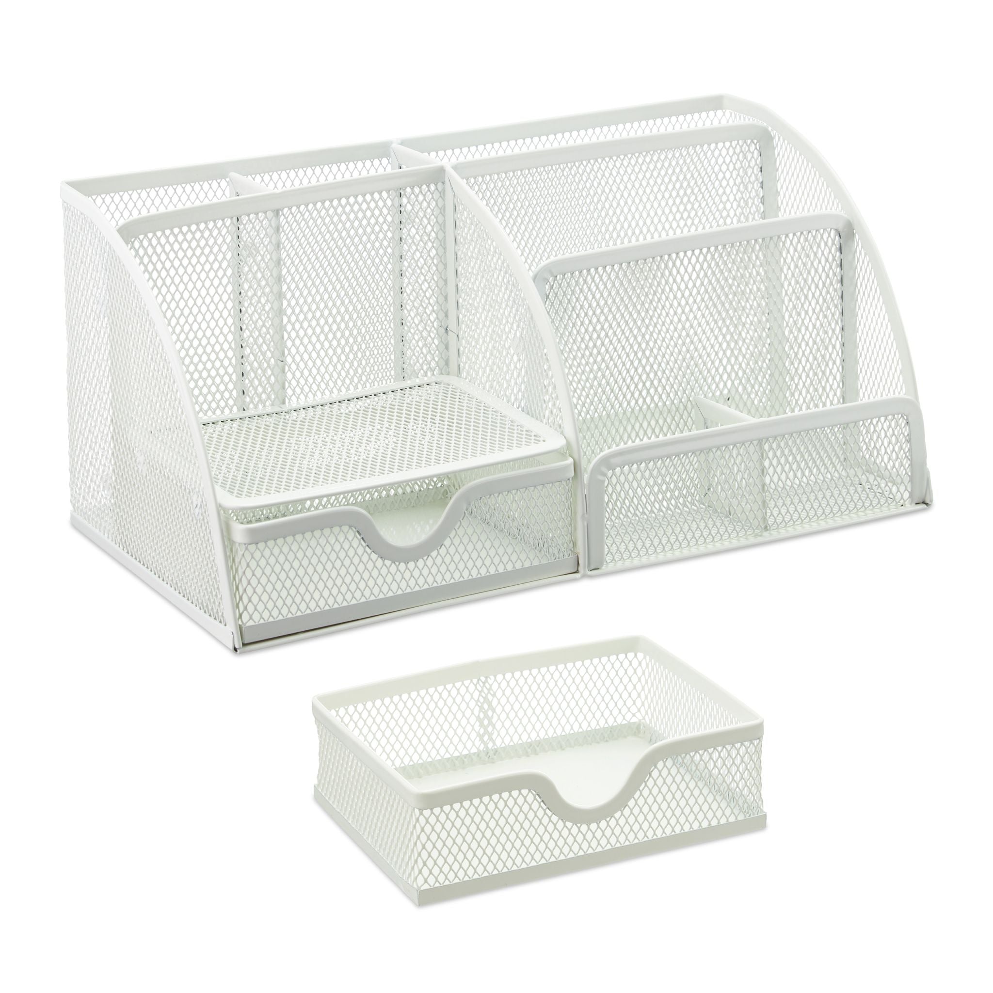 Schreibtisch Organizer Weiss Weiss von Relaxdays