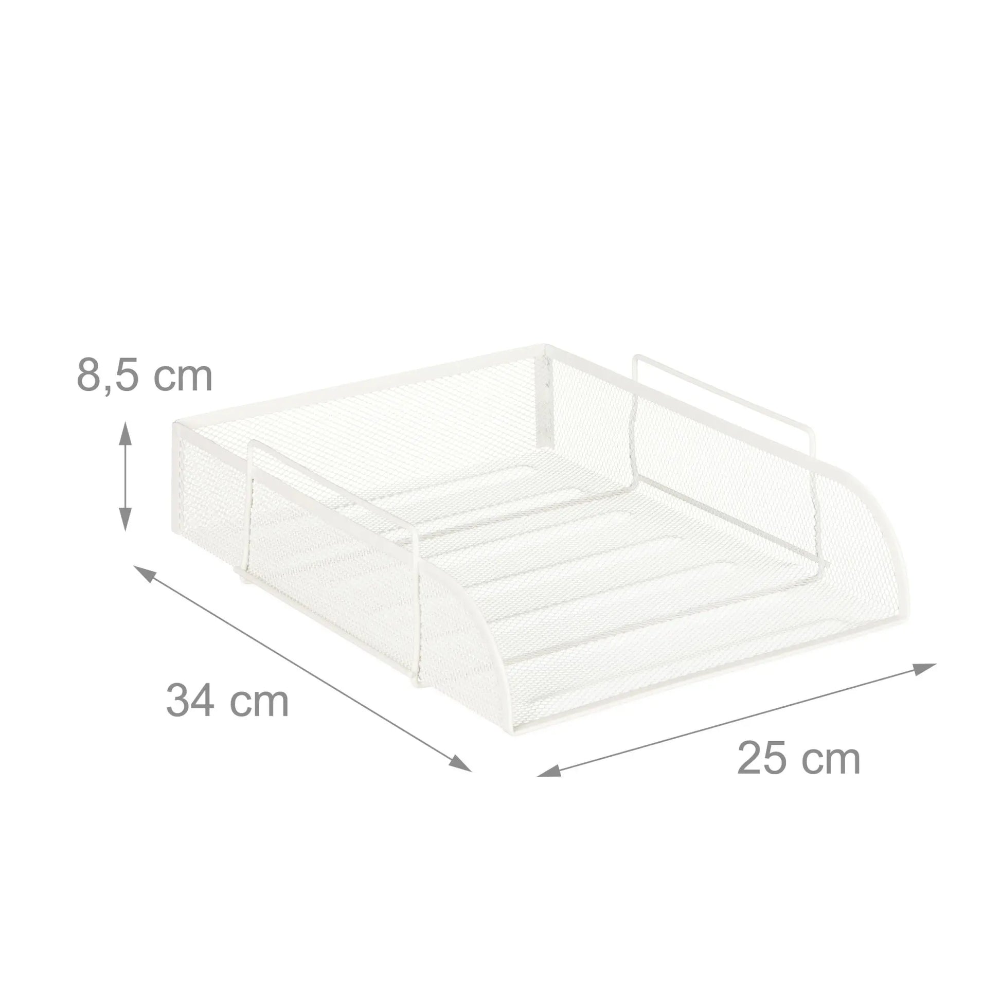 Dokumentenablage stapelbar Weiss von Relaxdays