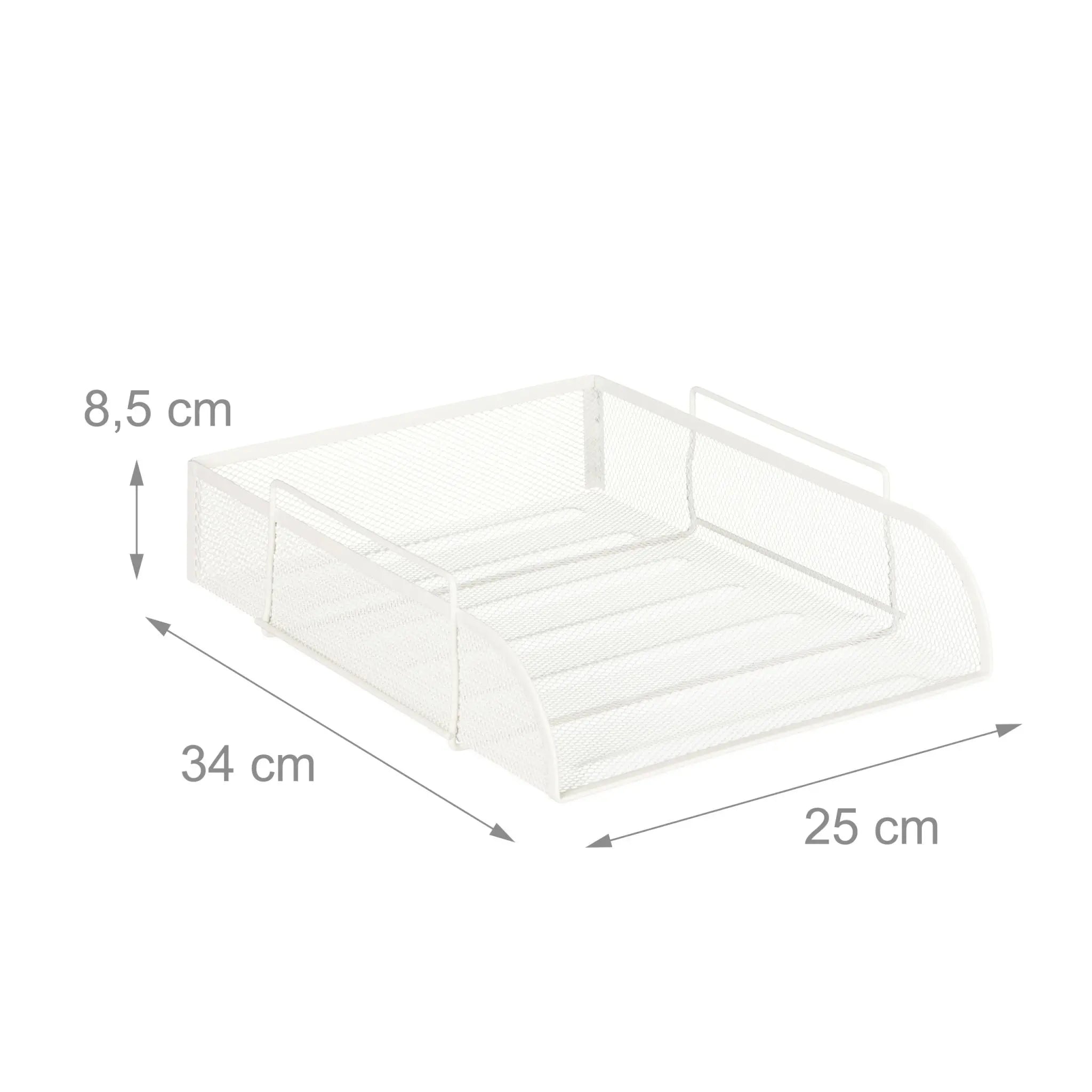 Dokumentenablage stapelbar Weiss von Relaxdays