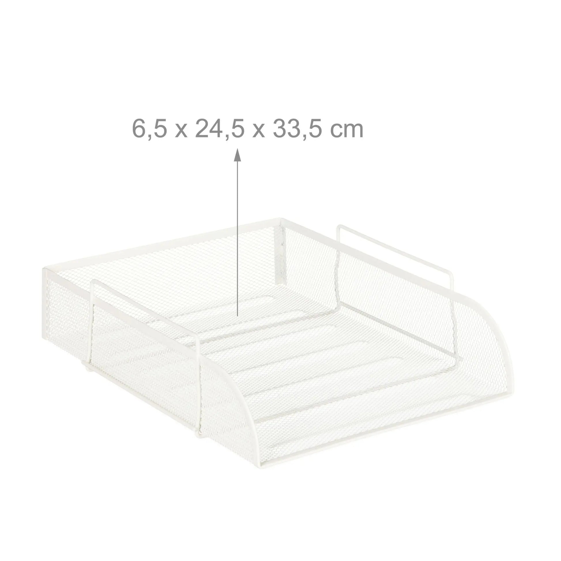 Dokumentenablage stapelbar Weiss von Relaxdays