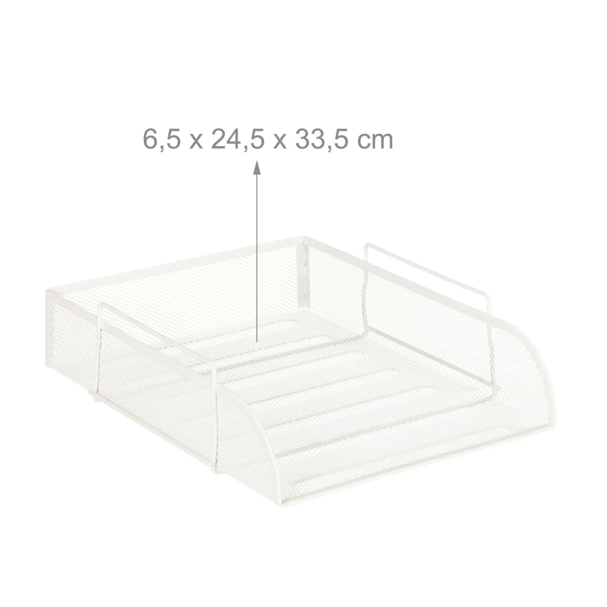 Dokumentenablage stapelbar Weiss von Relaxdays