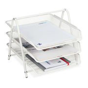 Dokumentenablage Metall Weiss von Relaxdays