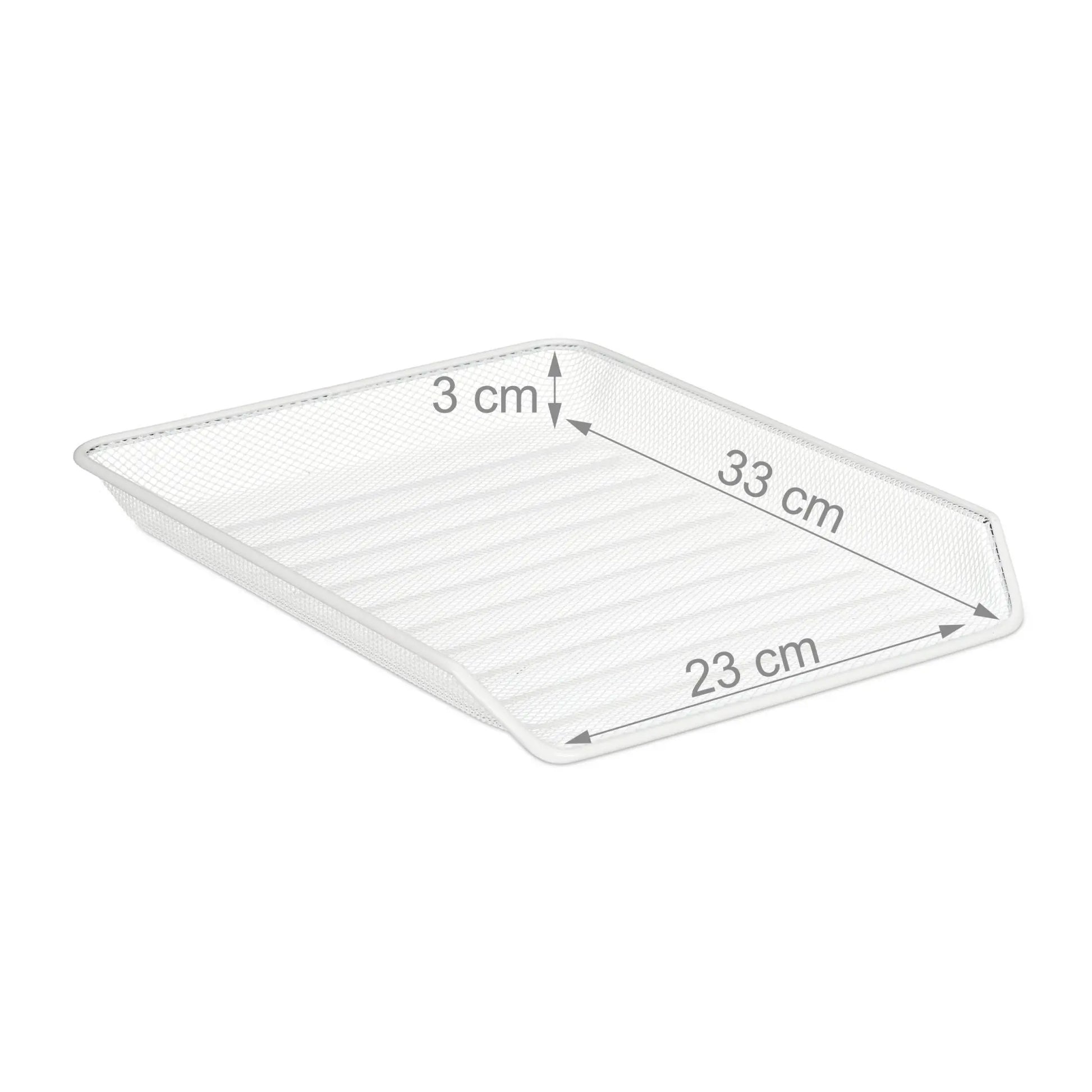 Dokumentenablage Metall Weiss von Relaxdays
