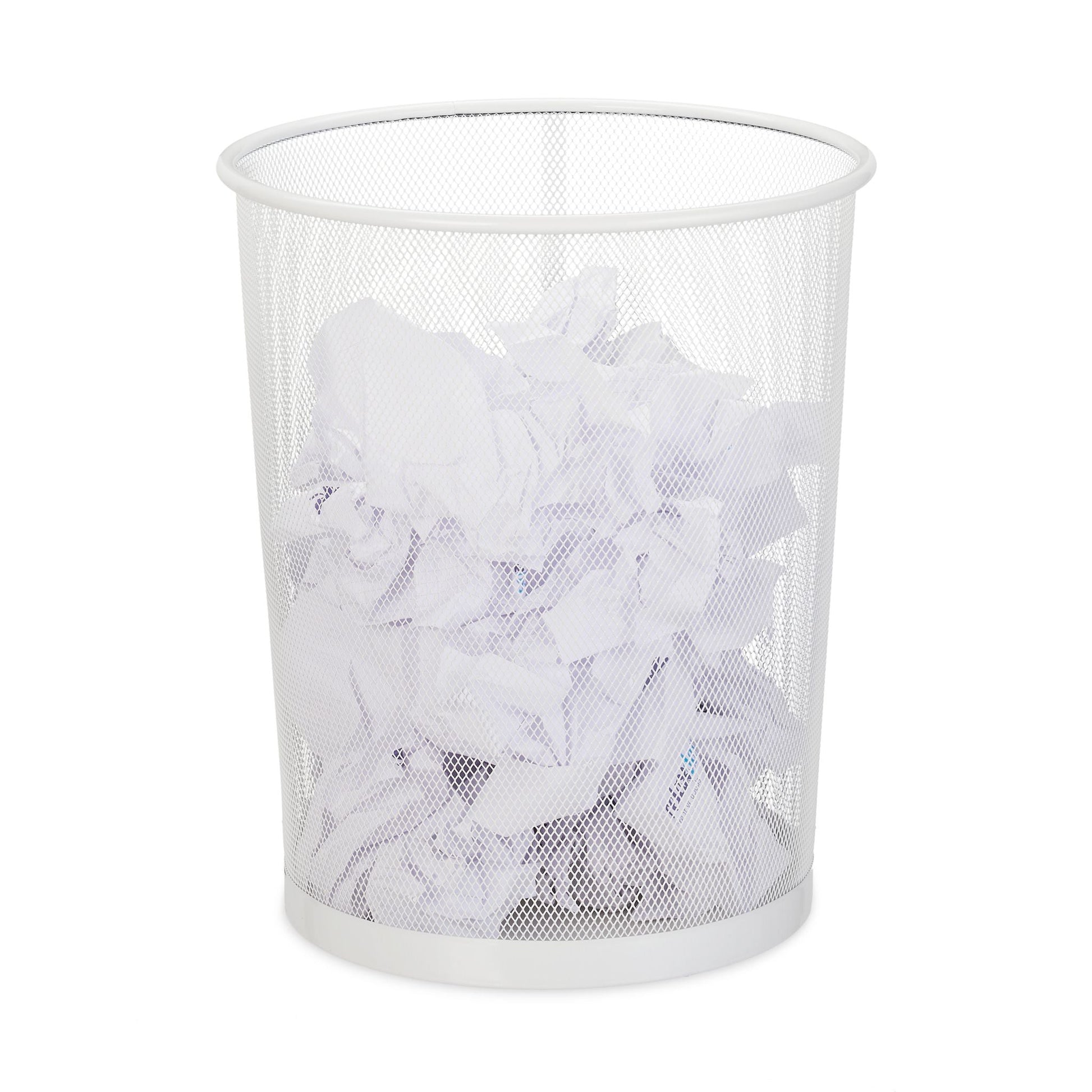 Papierkorb gross Weiss von Relaxdays